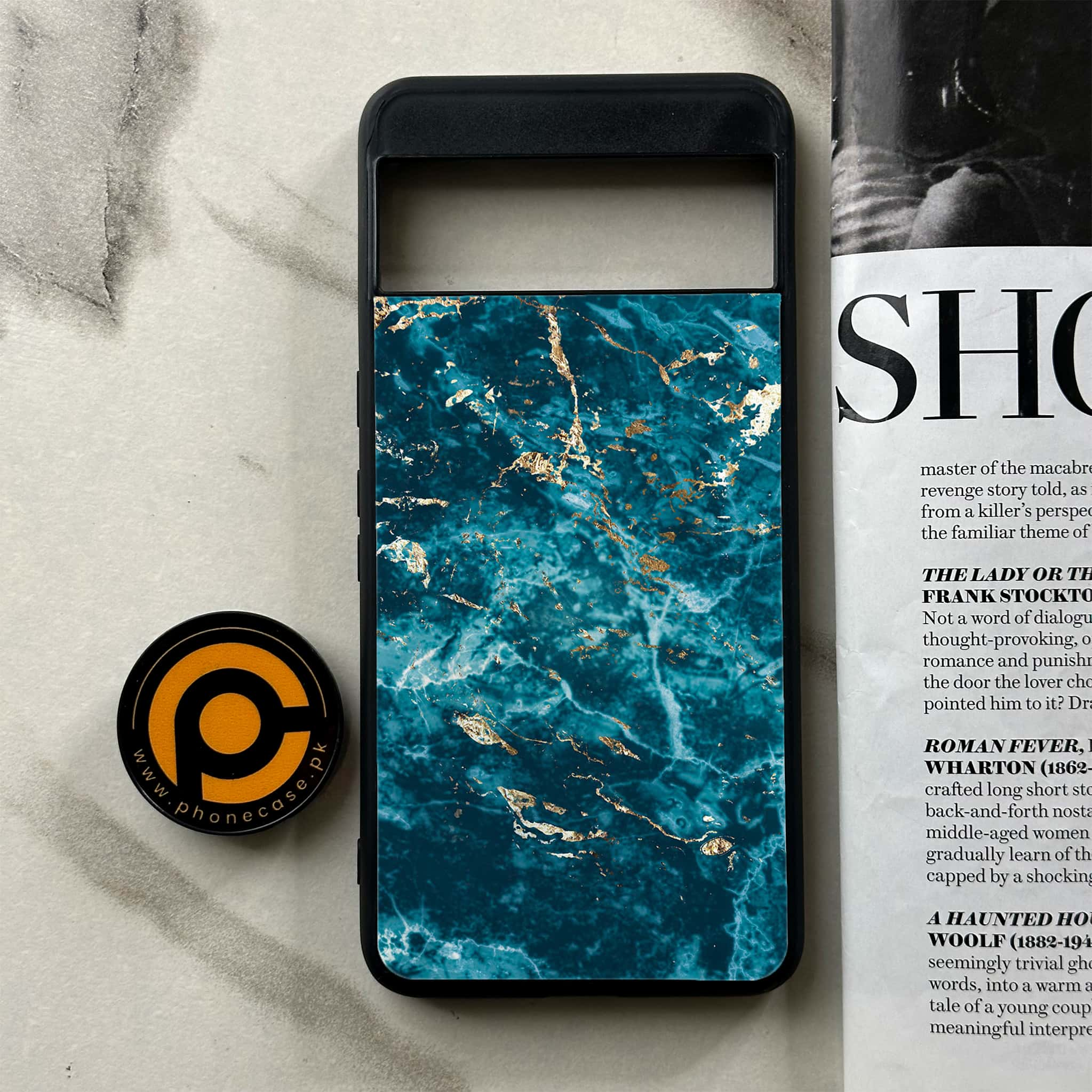 Google Pixel 8 Pro - Blue Marble Series V 2.0 - Premium Printed Glass soft Bumper shock Proof Case