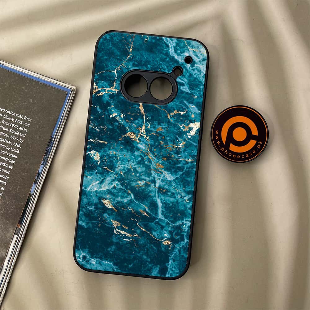 Nothing Phone (2a) - Blue Marble 2.0 Series - Premium Metal Printed soft Bumper Shock Proof Case