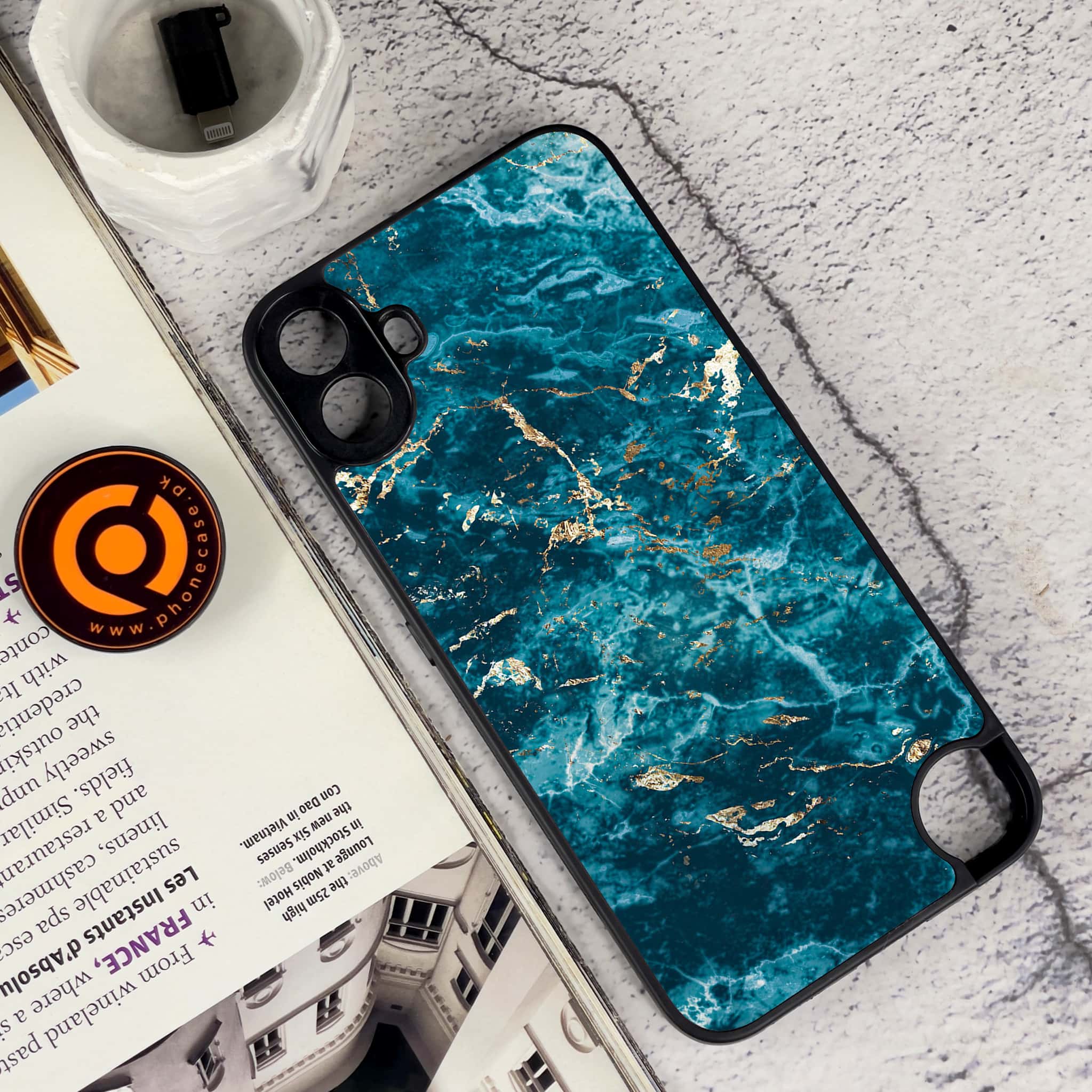 Nothing CMF Phone 1 - Blue Marble 2.0 Series - Premium Metal Printed soft Bumper Shock Proof Case