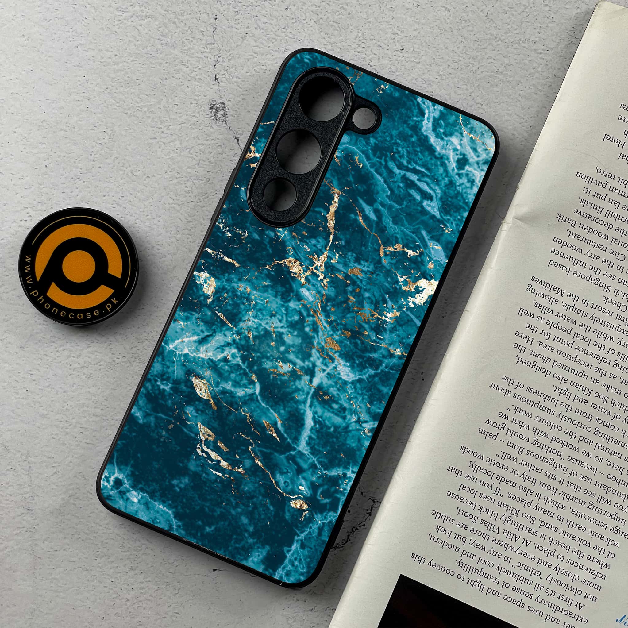 Vivo Y04 - Blue Marble 2.0 Series - Premium Metal Printed Soft Bumper Shockproof Case