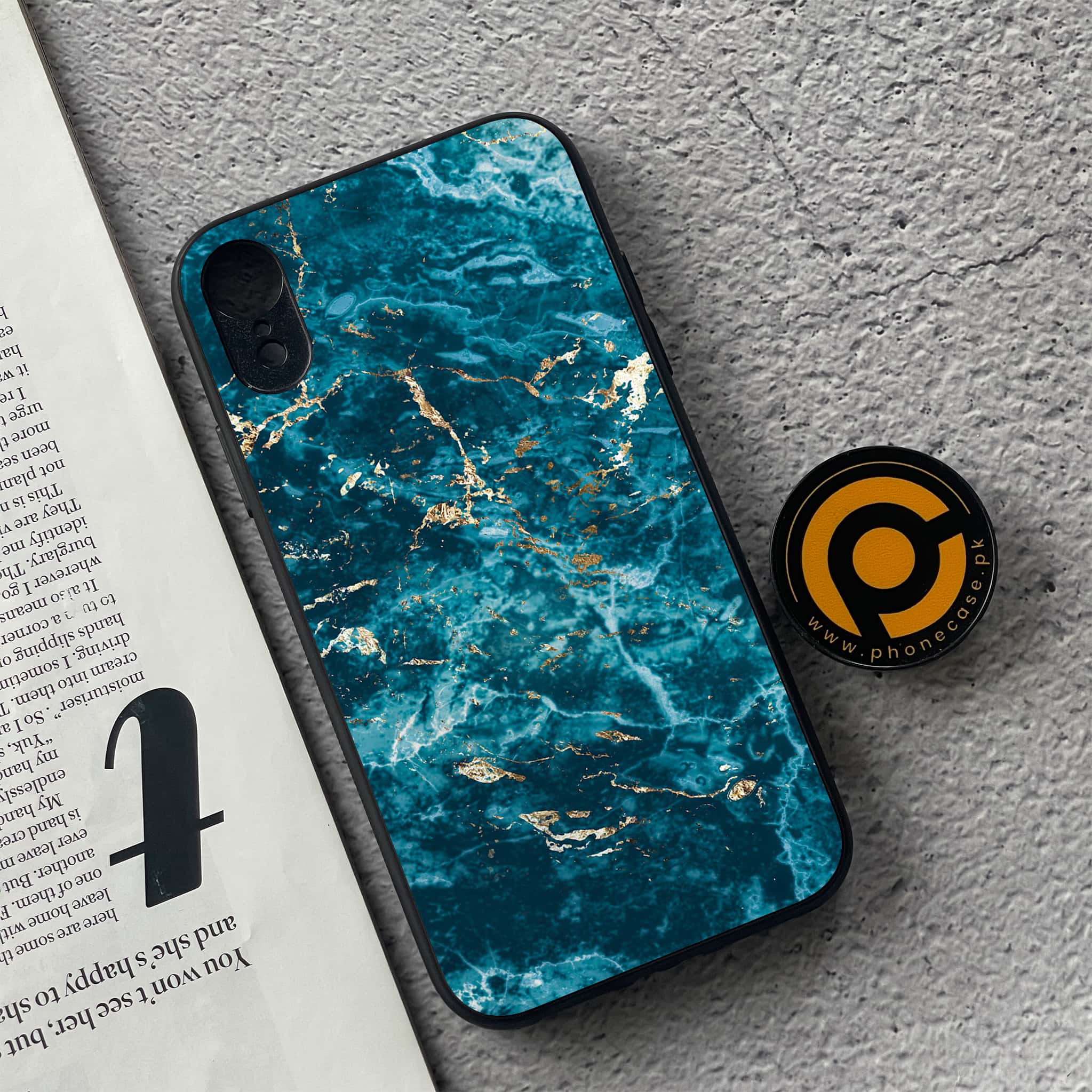 iPhone XR - Blue Marble Series V 2.0 - Premium Metal Printed soft Bumper shock Proof Case