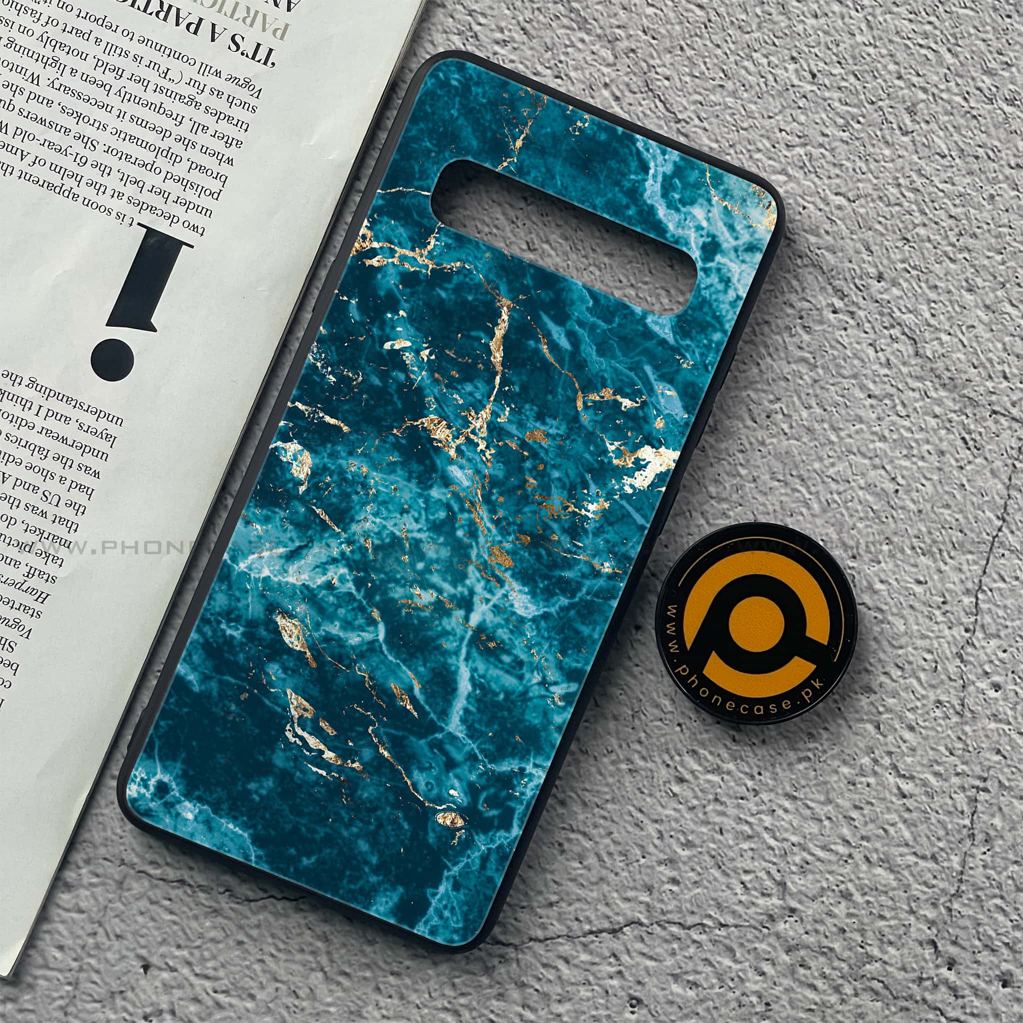 Samsung Galaxy S10 5G - Blue Marble Series V 2.0 - Premium Printed Glass soft Bumper shock Proof Case