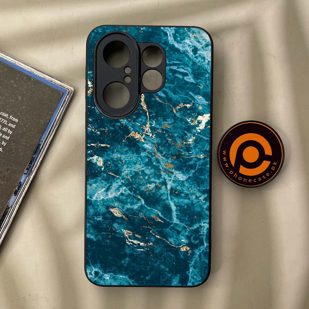 Vivo X200 FE - Blue Marble 2.0 Series - Premium Metal Printed soft Bumper Shock Proof Case