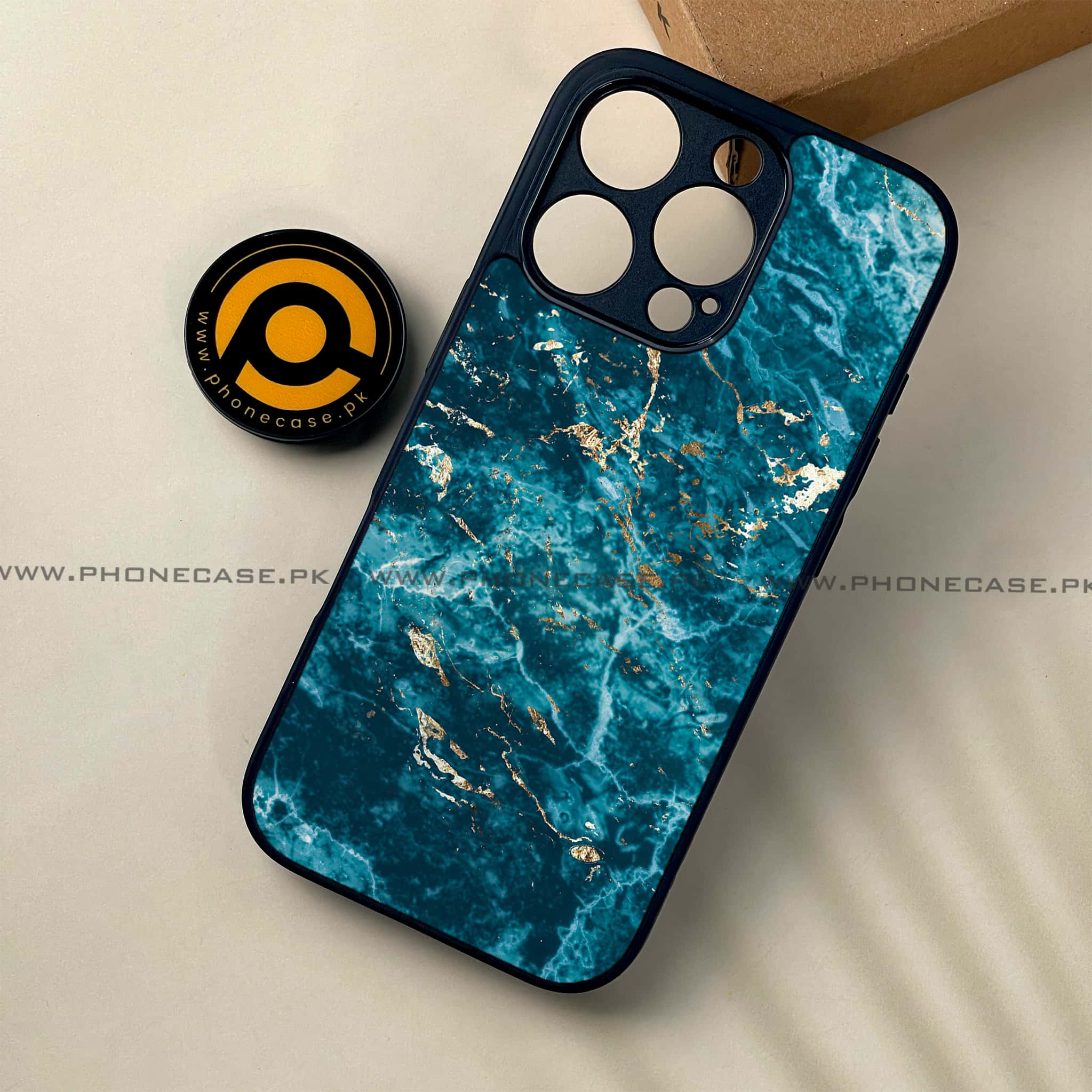 iPhone 16 Pro - Blue Marble 2.0 Series - Premium Printed Glass soft Bumper shock Proof Case