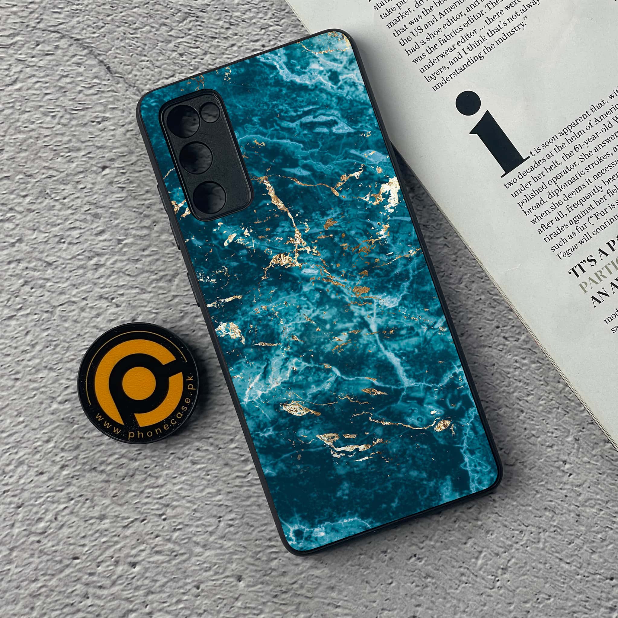Samsung Galaxy S20 FE Blue Marble Series V 2.0 Premium Printed Glass soft Bumper shock Proof Case