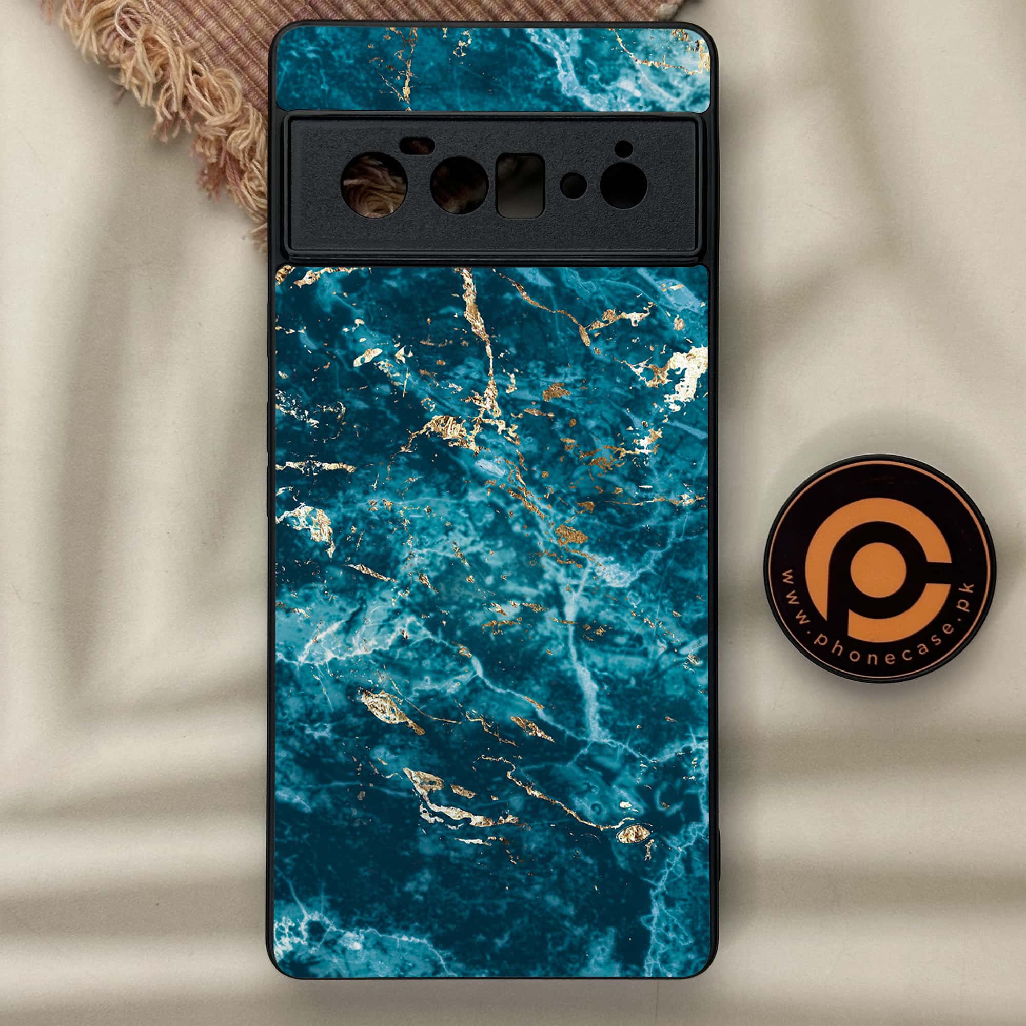Google Pixel 6 Pro - Blue Marble Series V 2.0 - Premium Metal Printed soft Bumper Shock Proof Case