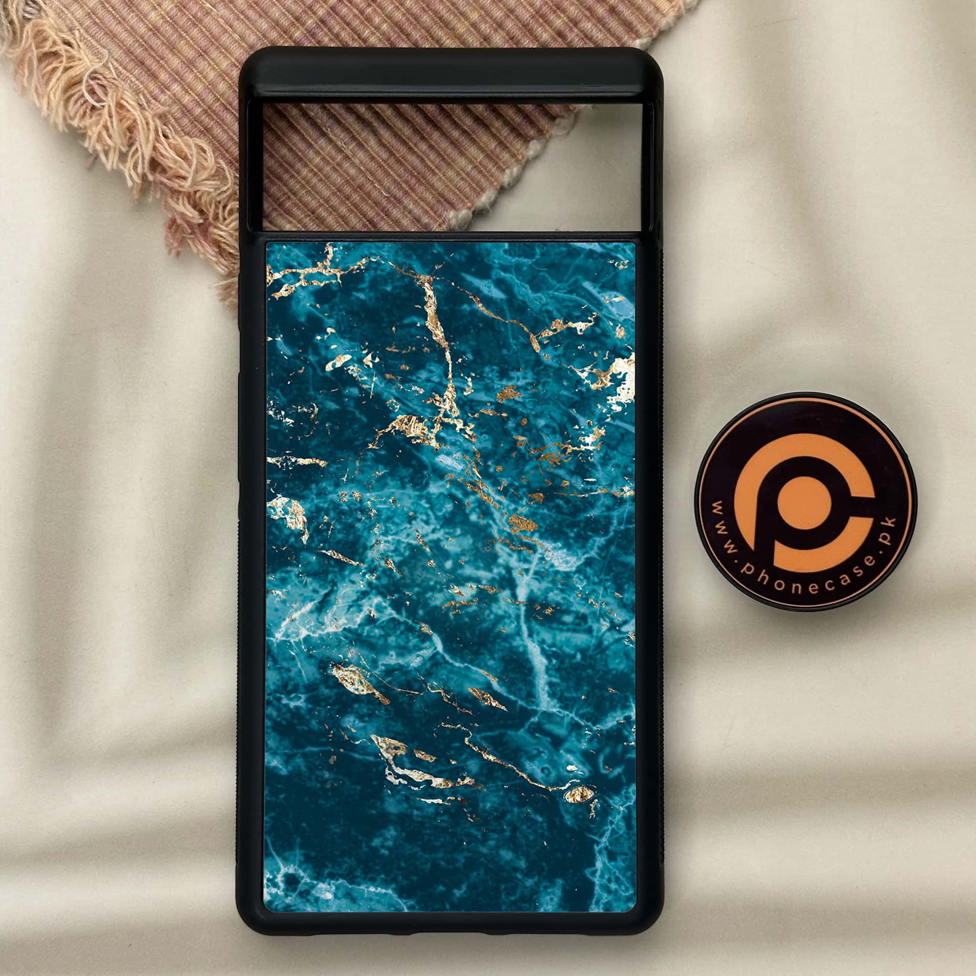 Google Pixel 6 - Blue Marble Series V 2.0 - Premium Metal Printed soft Bumper Shock Proof Case