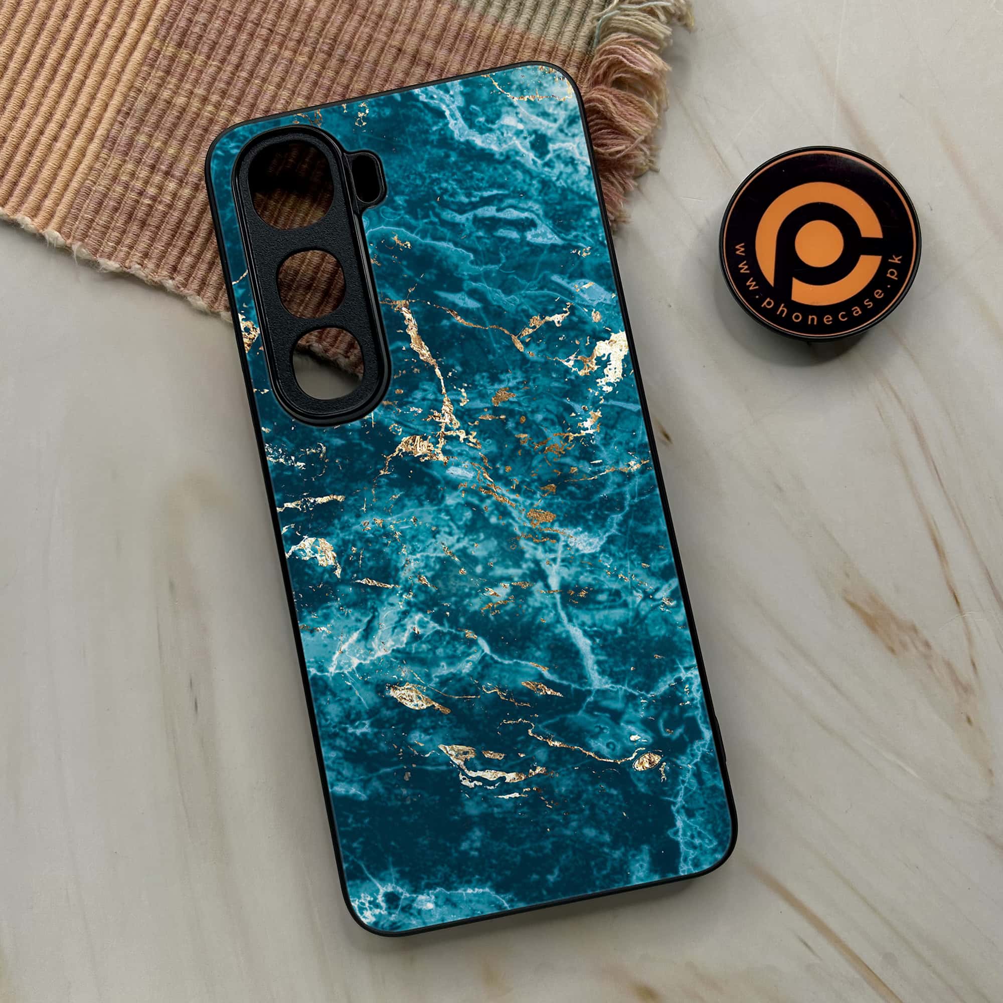 Vivo Y400 - Blue Marble 2.0 Series - Premium Metal Printed soft Bumper shock Proof Case