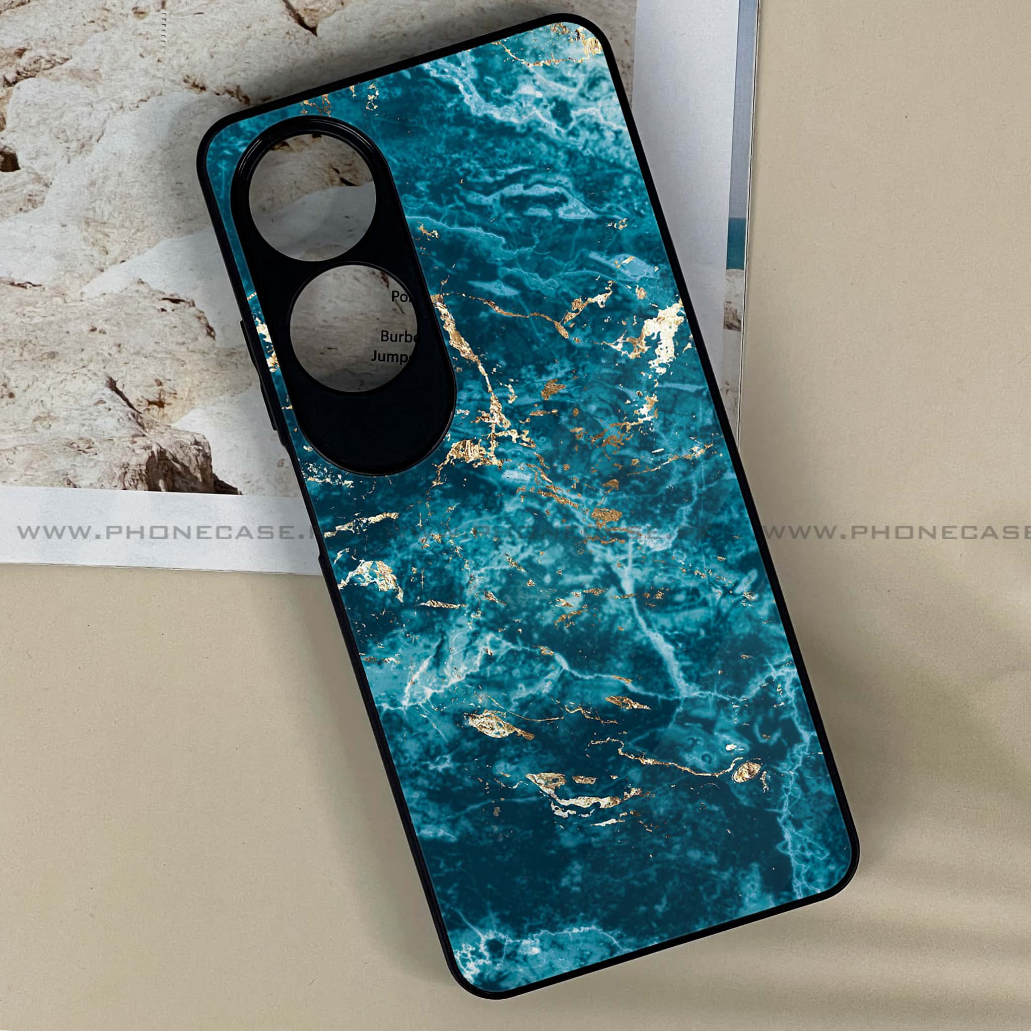 Oppo A60 - Blue Marble 2.0 Series - Premium Printed Metal soft Bumper shock Proof Case