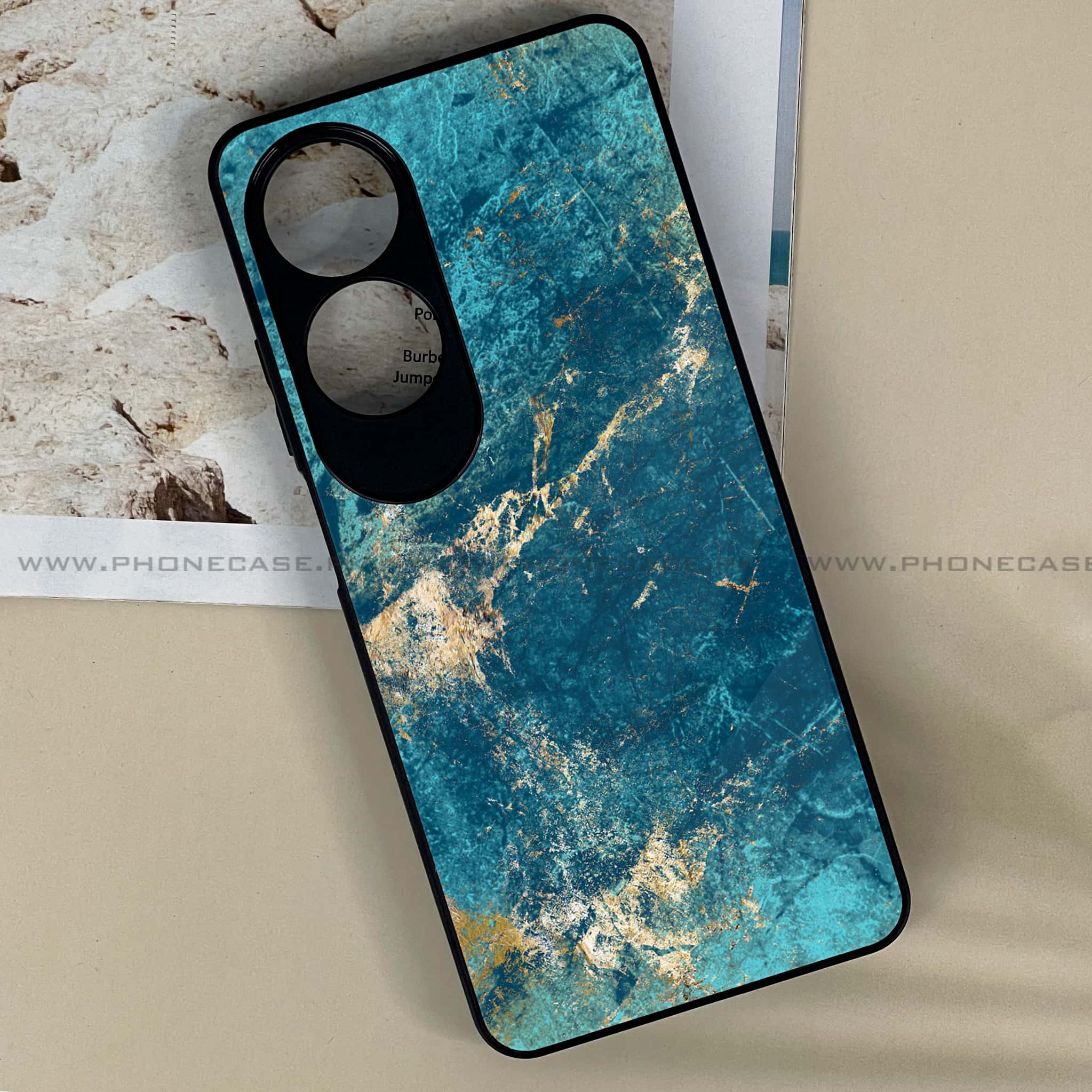 Oppo A60 - Blue Marble 2.0 Series - Premium Printed Metal soft Bumper shock Proof Case