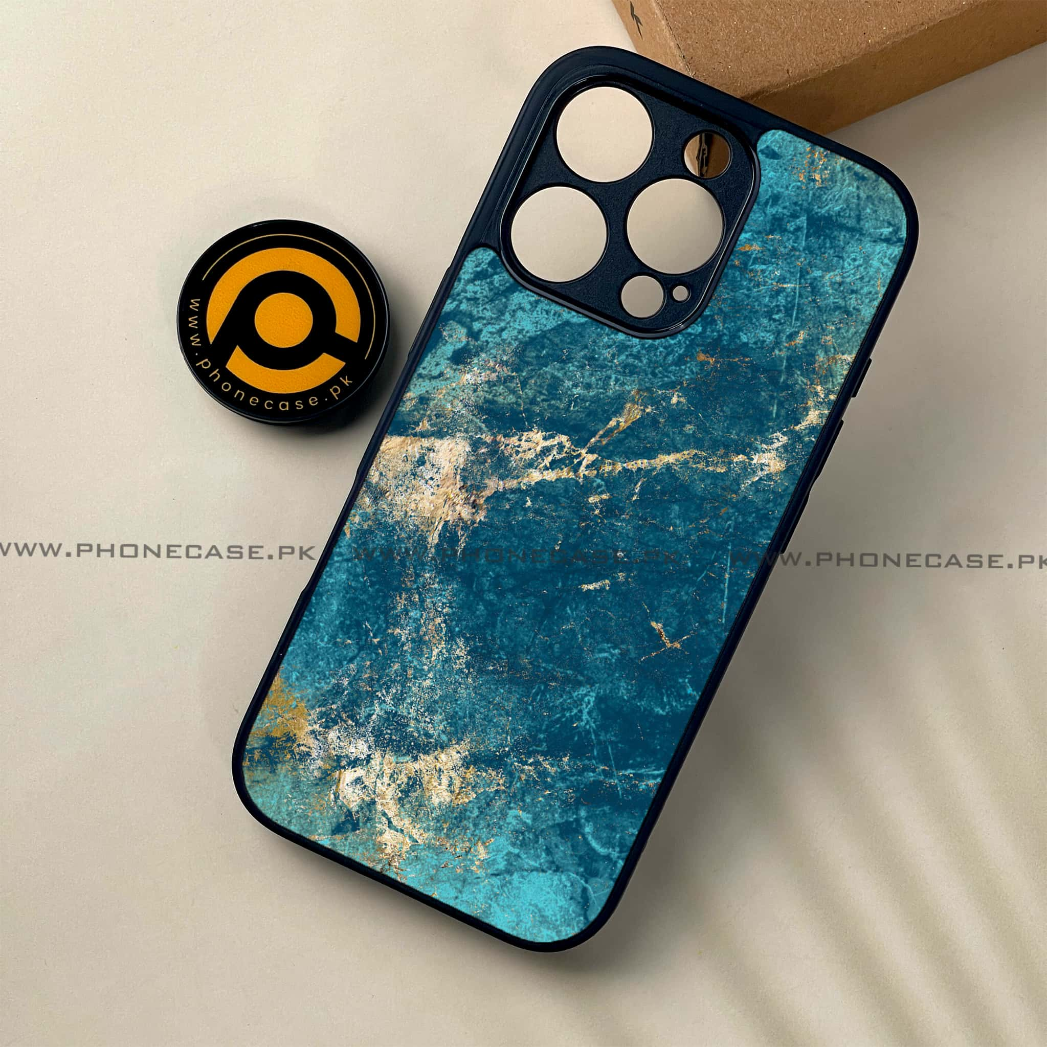 iPhone 16 Pro - Blue Marble 2.0 Series - Premium Printed Glass soft Bumper shock Proof Case