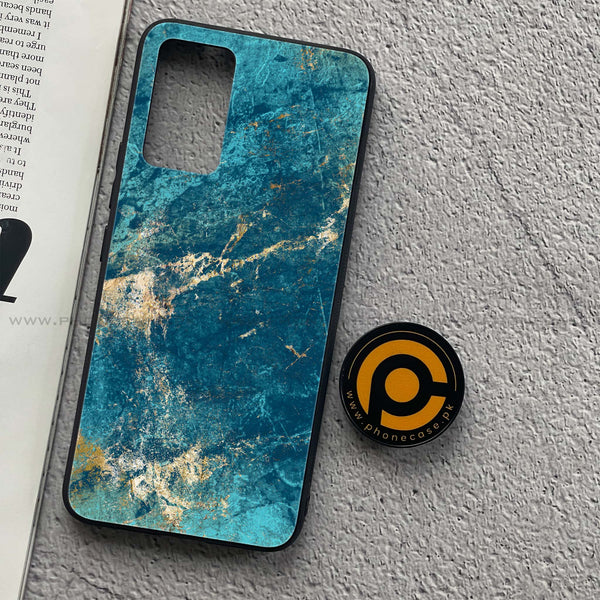 Vivo V21 - Blue Marble Series V 2.0  Design 9 - Premium Printed Glass soft Bumper shock Proof Case  CS-33874