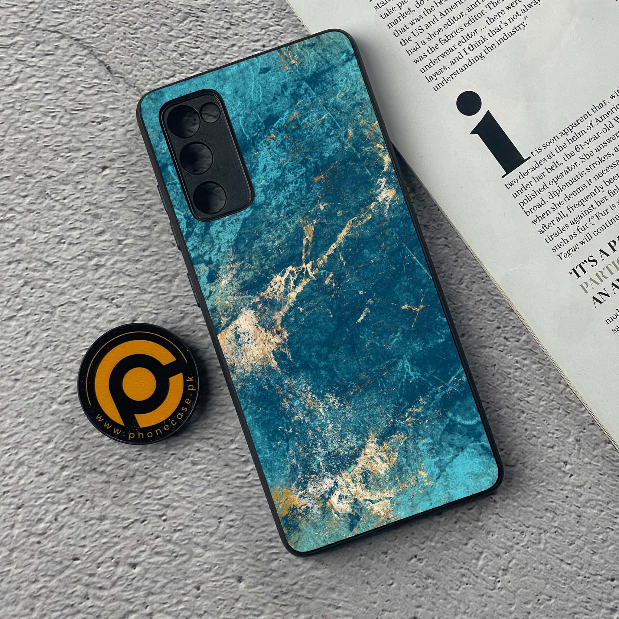 Samsung Galaxy S20 FE Blue Marble Series V 2.0 Premium Printed Glass soft Bumper shock Proof Case