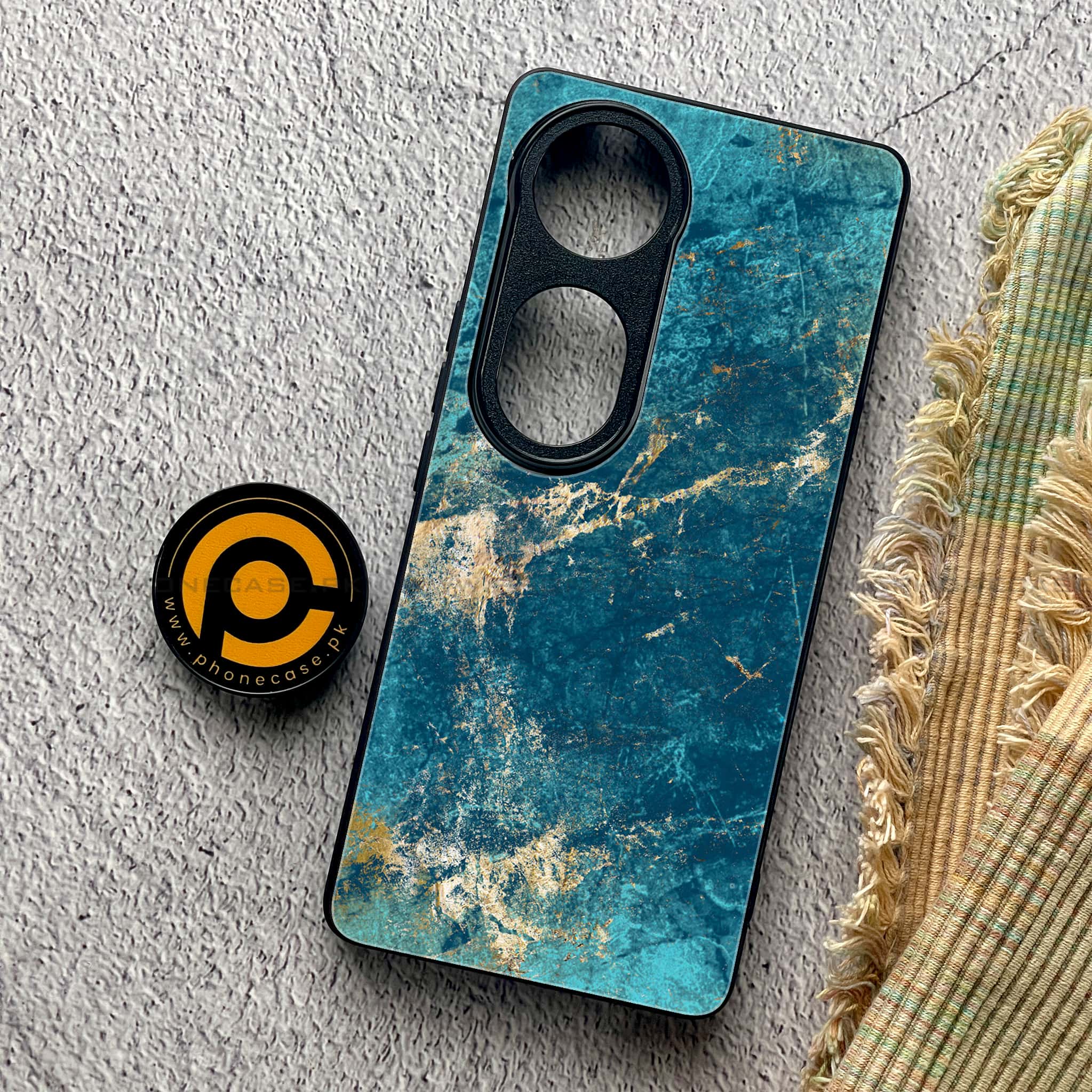 Vivo V40 Pro - Blue Marble 2.0 Series - Premium Metal Printed soft Bumper shock Proof Case