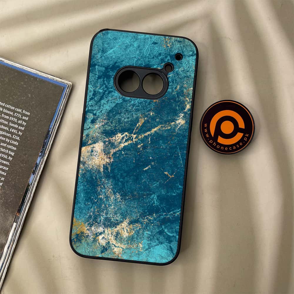 Nothing Phone (2a) - Blue Marble 2.0 Series - Premium Metal Printed soft Bumper Shock Proof Case