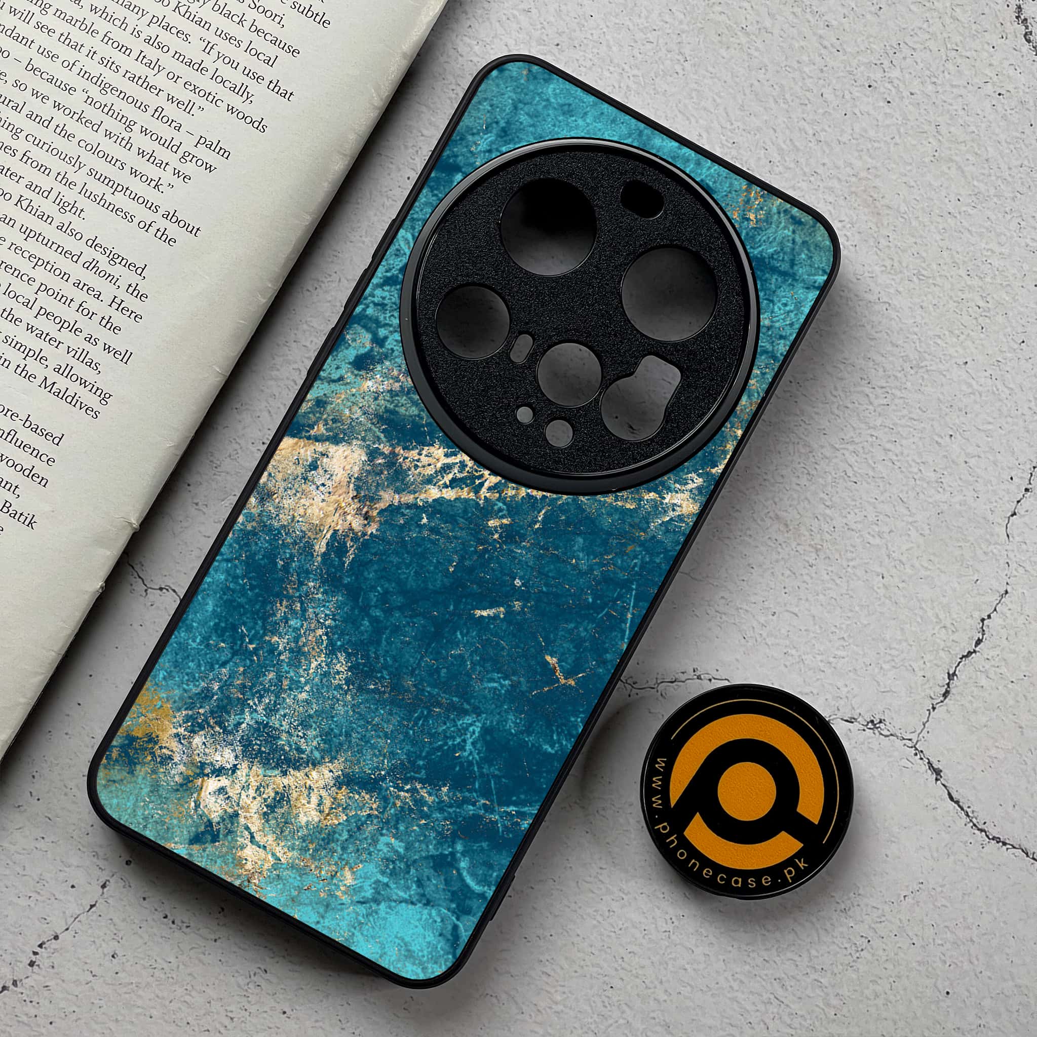 Xiaomi 15 Ultra - Blue Marble 2.0 Series - Premium Metal Printed Soft Bumper Shockproof Case