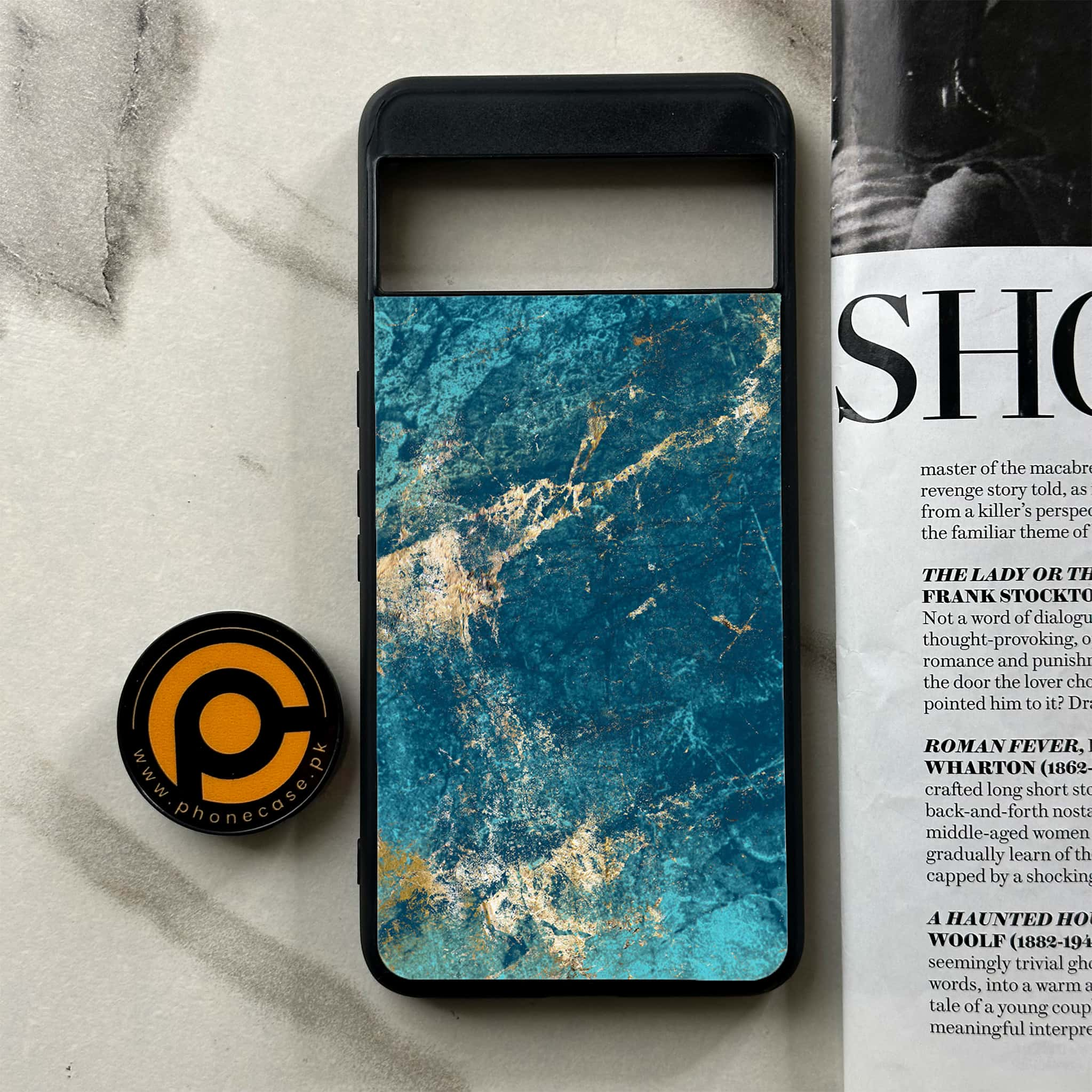 Google Pixel 8 Pro - Blue Marble Series V 2.0 - Premium Printed Glass soft Bumper shock Proof Case