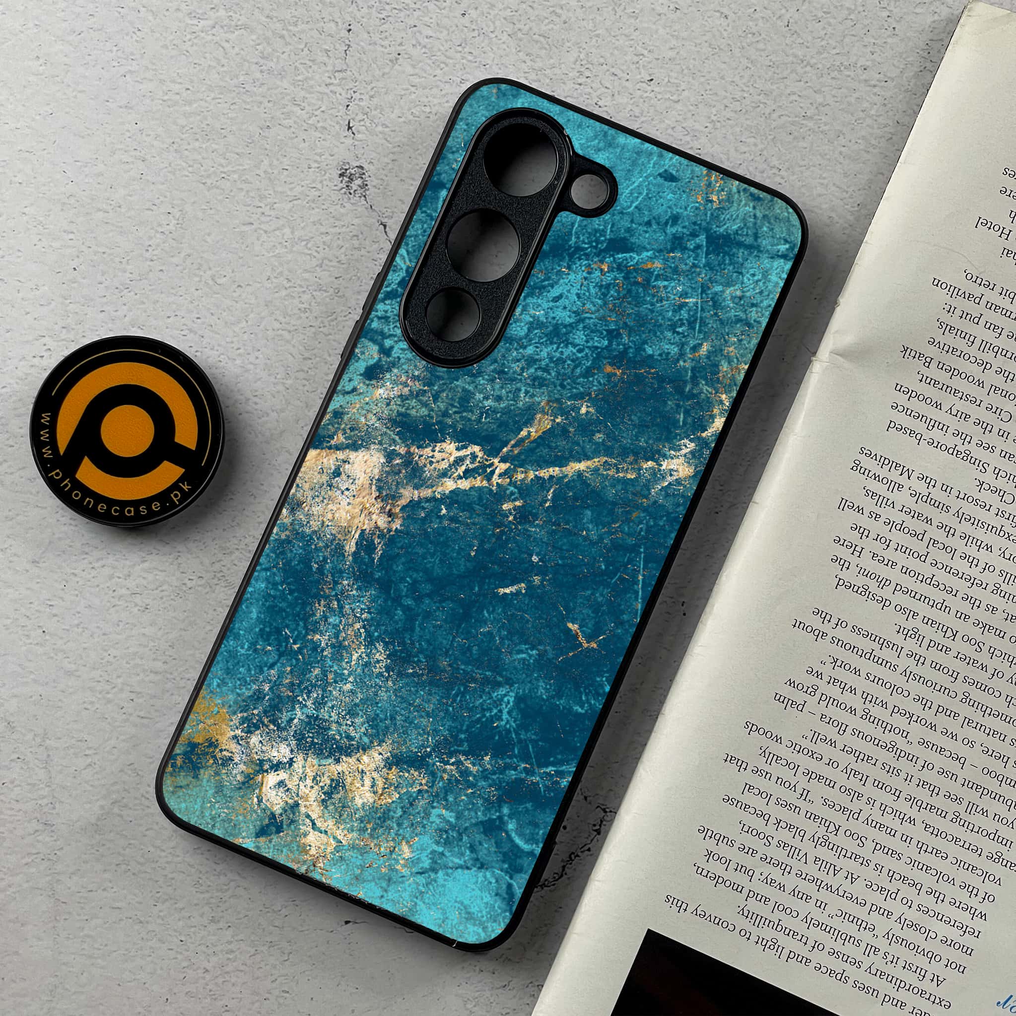 Vivo Y04 - Blue Marble 2.0 Series - Premium Metal Printed Soft Bumper Shockproof Case