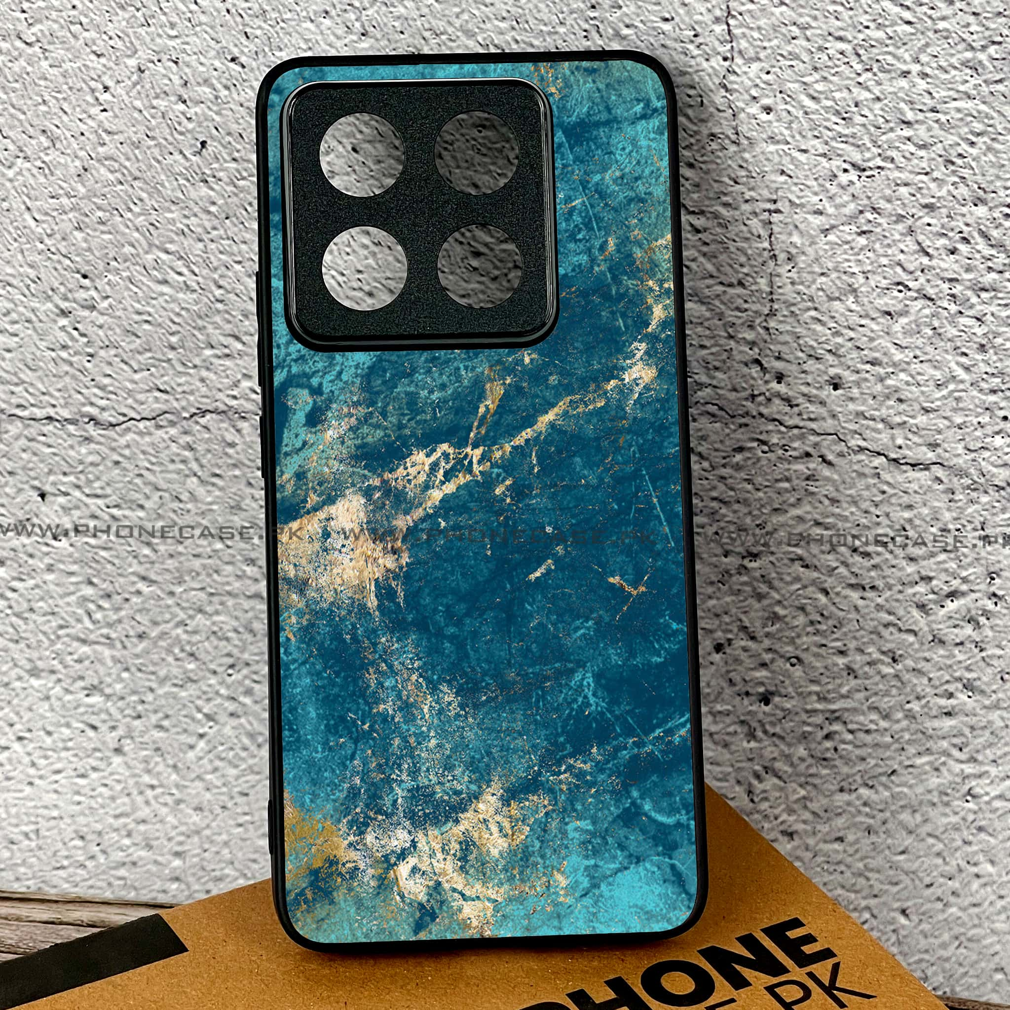 Xiaomi 14T - Blue Marble 2.0 Series - Premium Printed Glass soft Bumper shock Proof Case