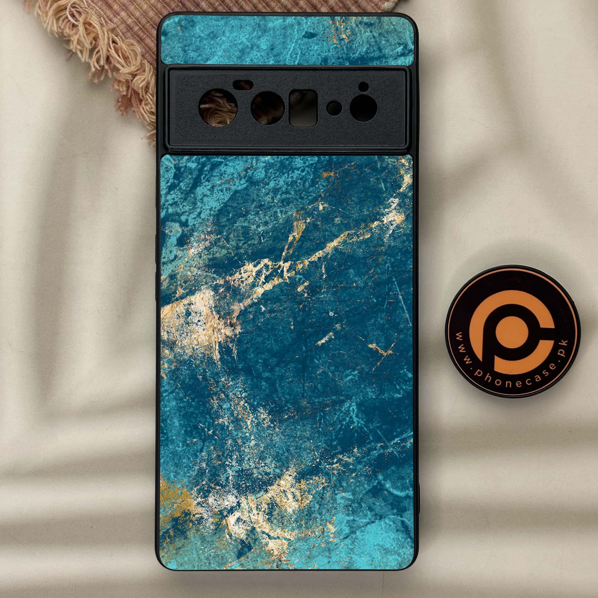 Google Pixel 6 Pro - Blue Marble Series V 2.0 - Premium Metal Printed soft Bumper Shock Proof Case