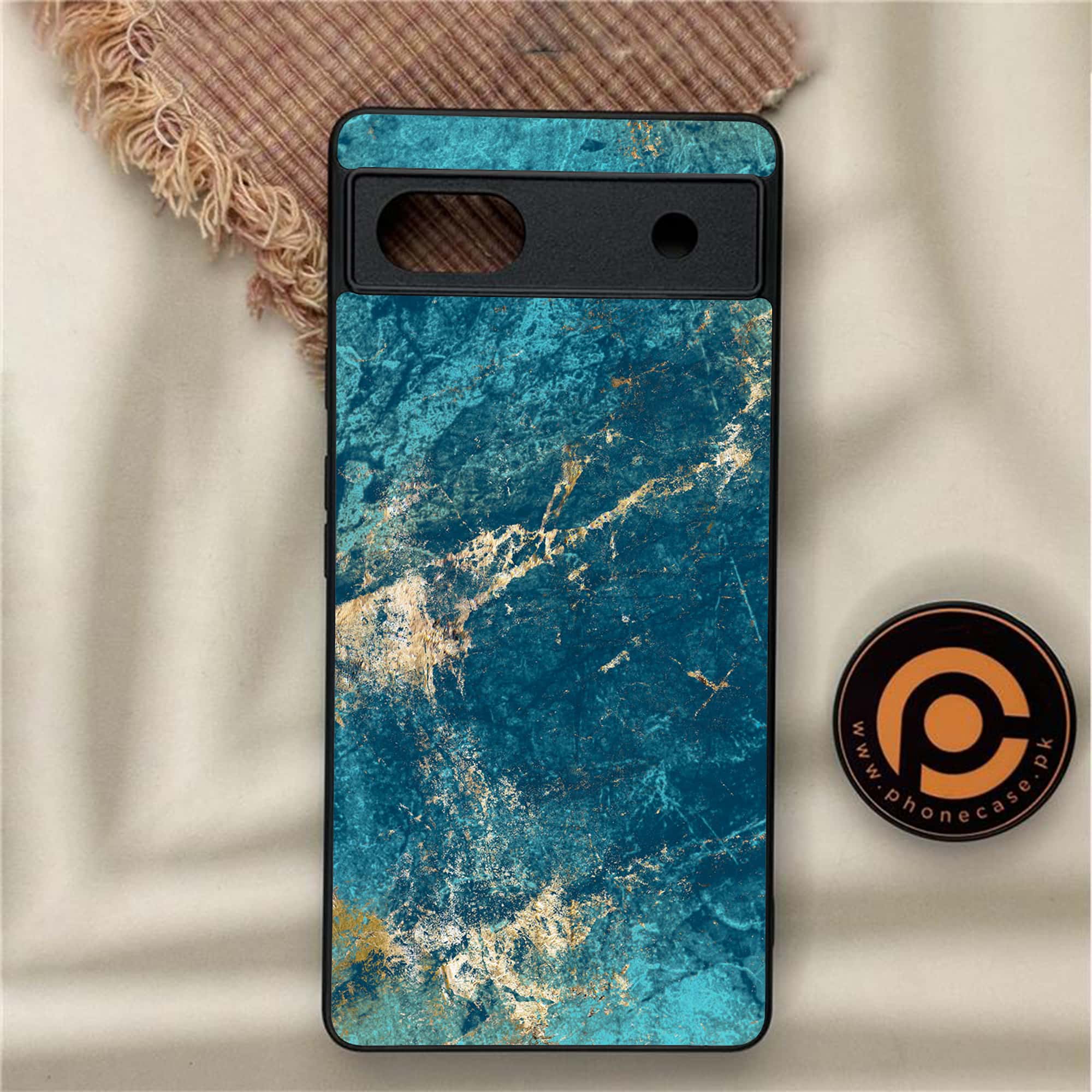 Google Pixel 6A - Blue Marble Series V 2.0 - Premium Metal Printed soft Bumper Shock Proof Case