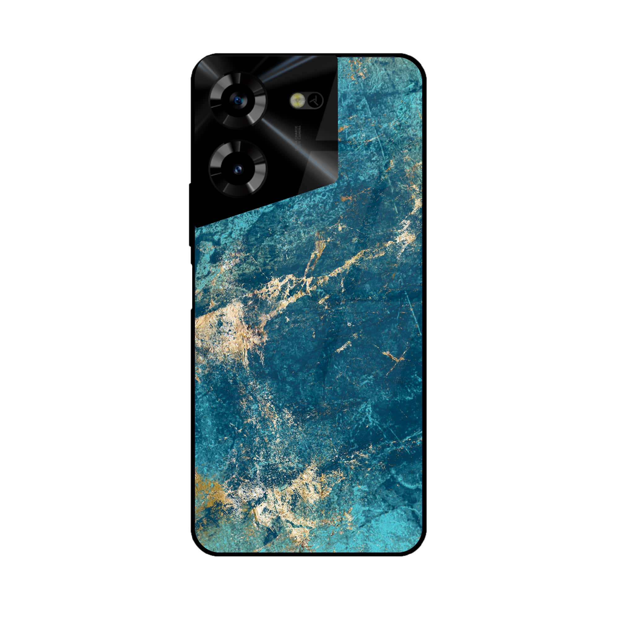 Tecno Pova 5 Pro - Blue Marble 2.0 Series - Premium Printed Glass soft Bumper shock Proof Case