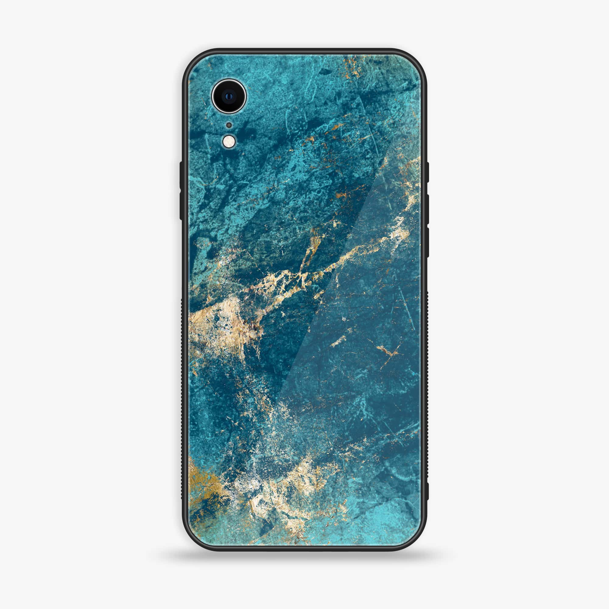 iPhone XR - Blue Marble Series V 2.0 - Premium Printed Glass soft Bumper shock Proof Case