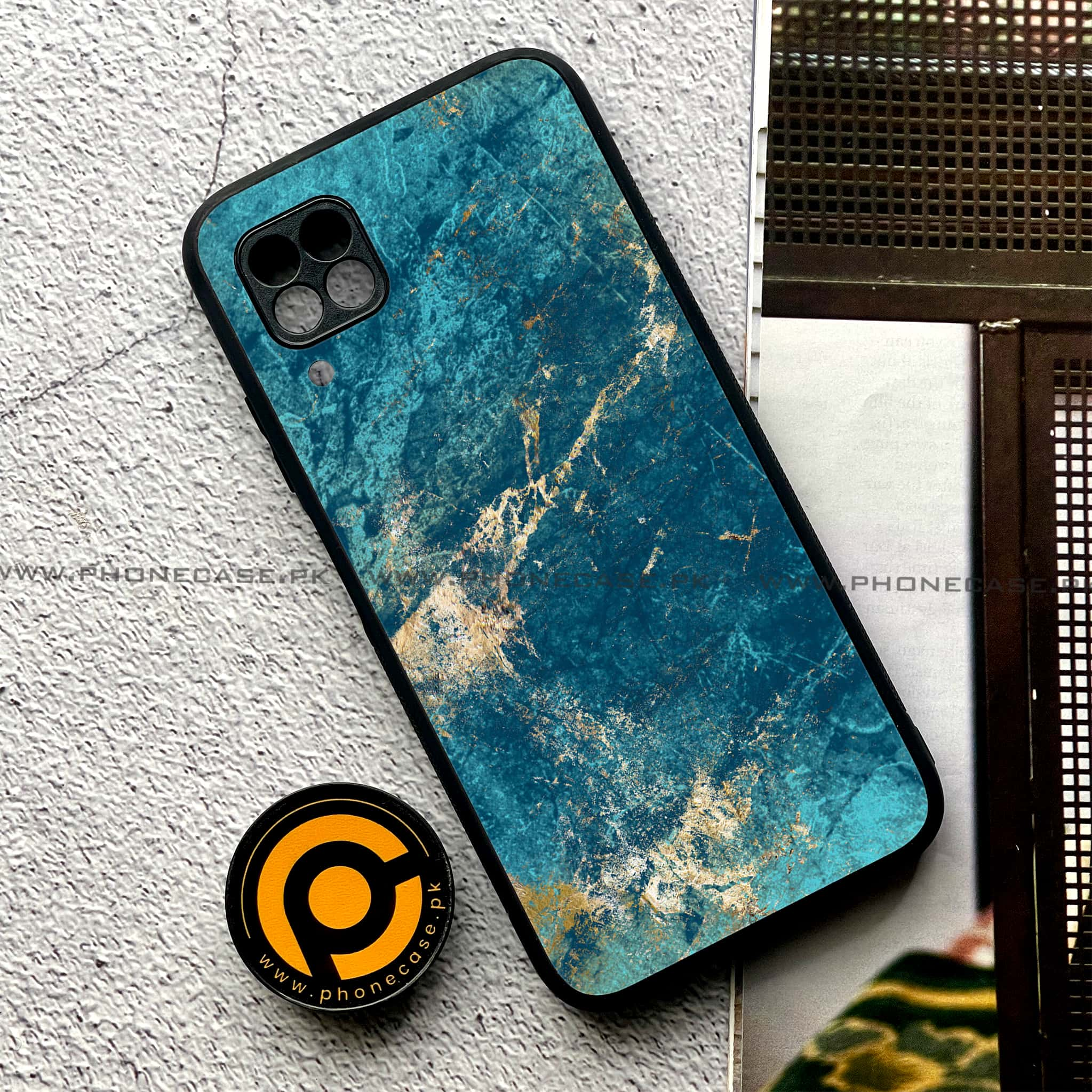 Huawei P40 Lite - Blue Marble 2.0 Series - Premium Printed Glass soft Bumper shock Proof Case