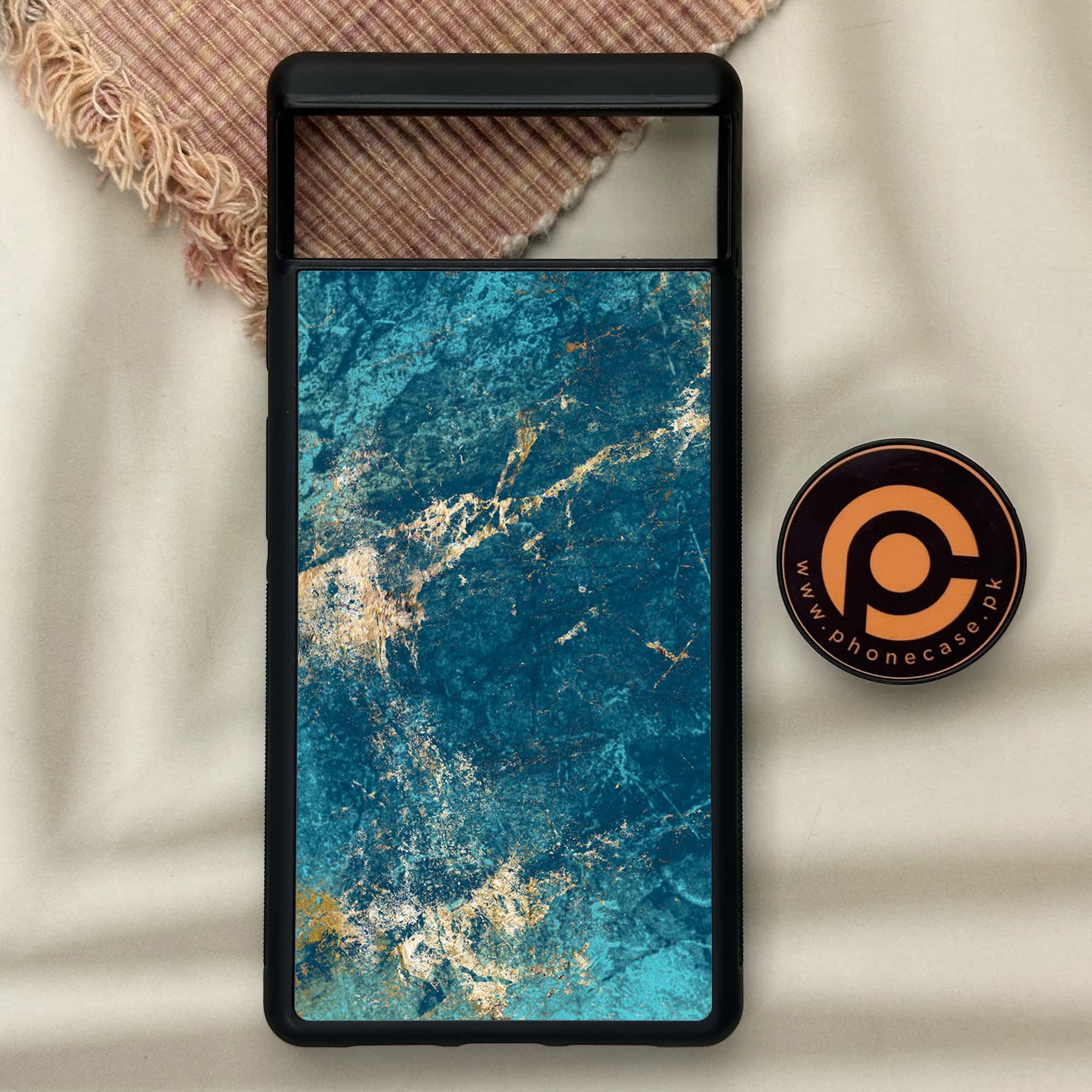 Google Pixel 6 - Blue Marble Series V 2.0 - Premium Metal Printed soft Bumper Shock Proof Case