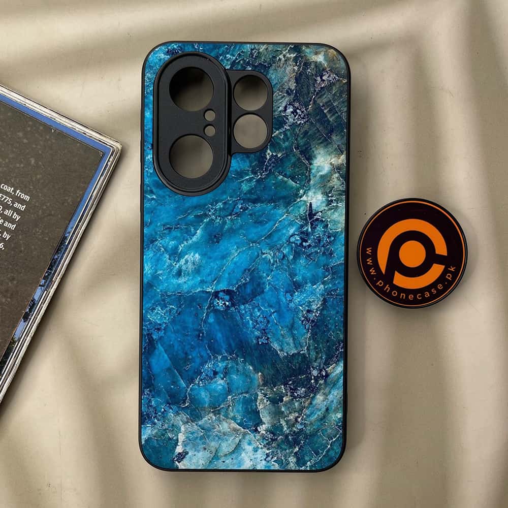 Vivo X200 FE - Blue Marble Series - Premium Metal Printed soft Bumper Shock Proof Case