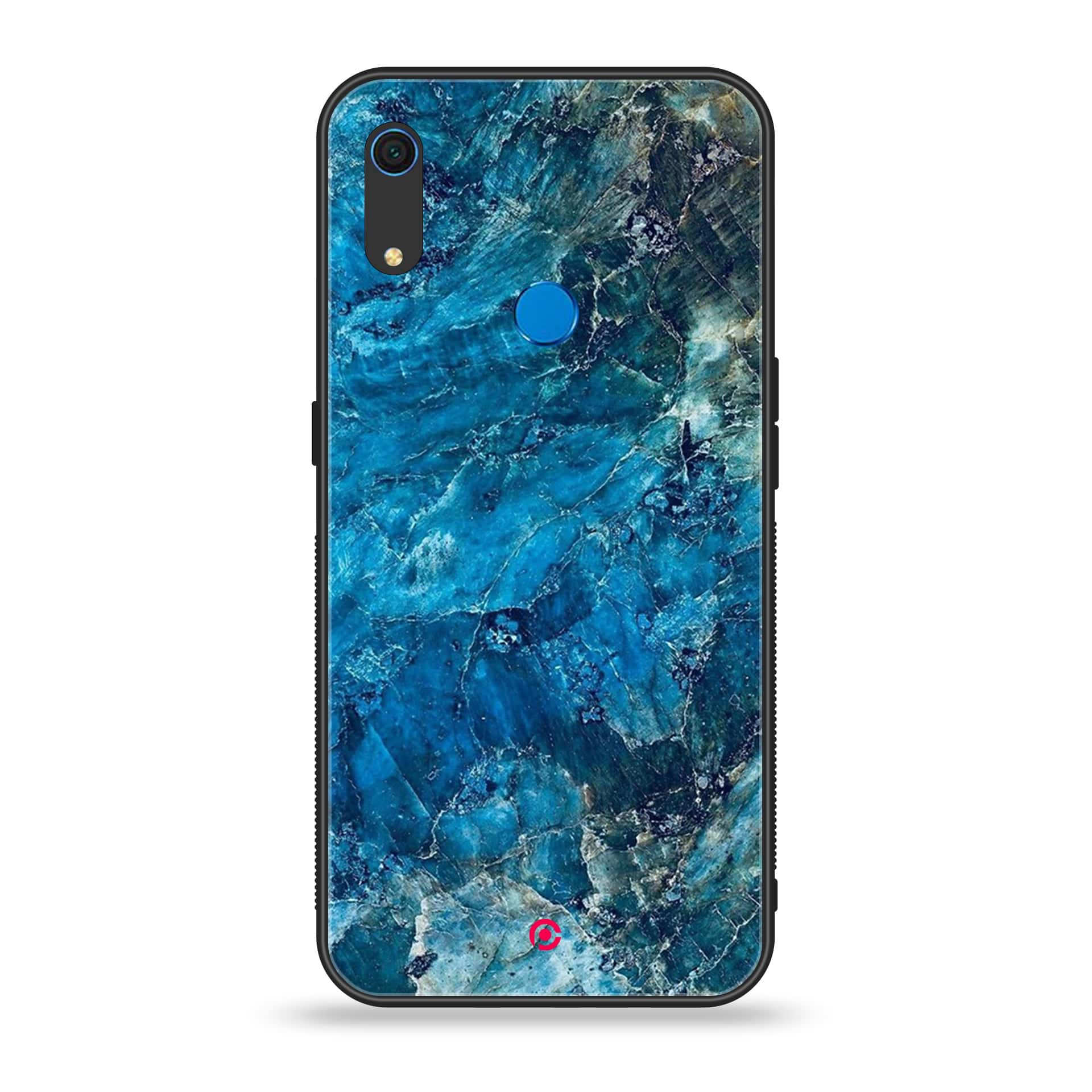 Huawei Y6s - Blue Marble Series - Premium Printed Metal soft Bumper shock Proof Case