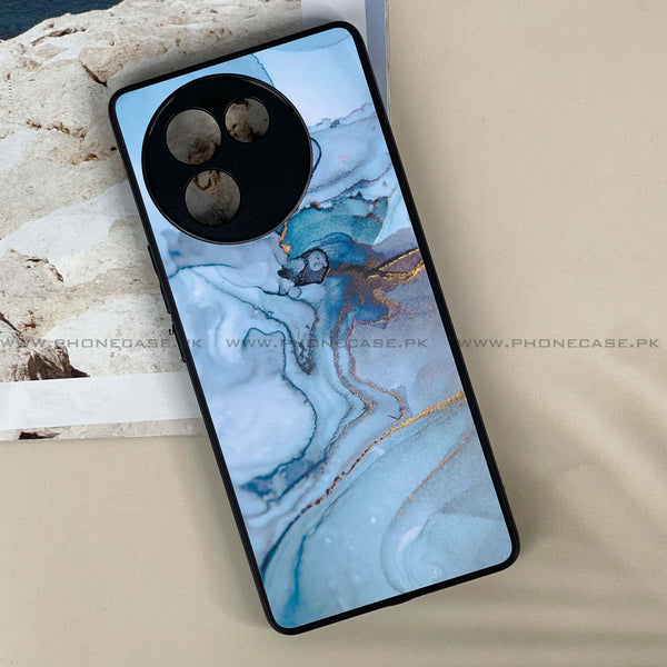 Vivo V30E - Blue Marble Design 1 - Premium Printed Metal soft Bumper shock Proof Case CS-24367 CS-26012