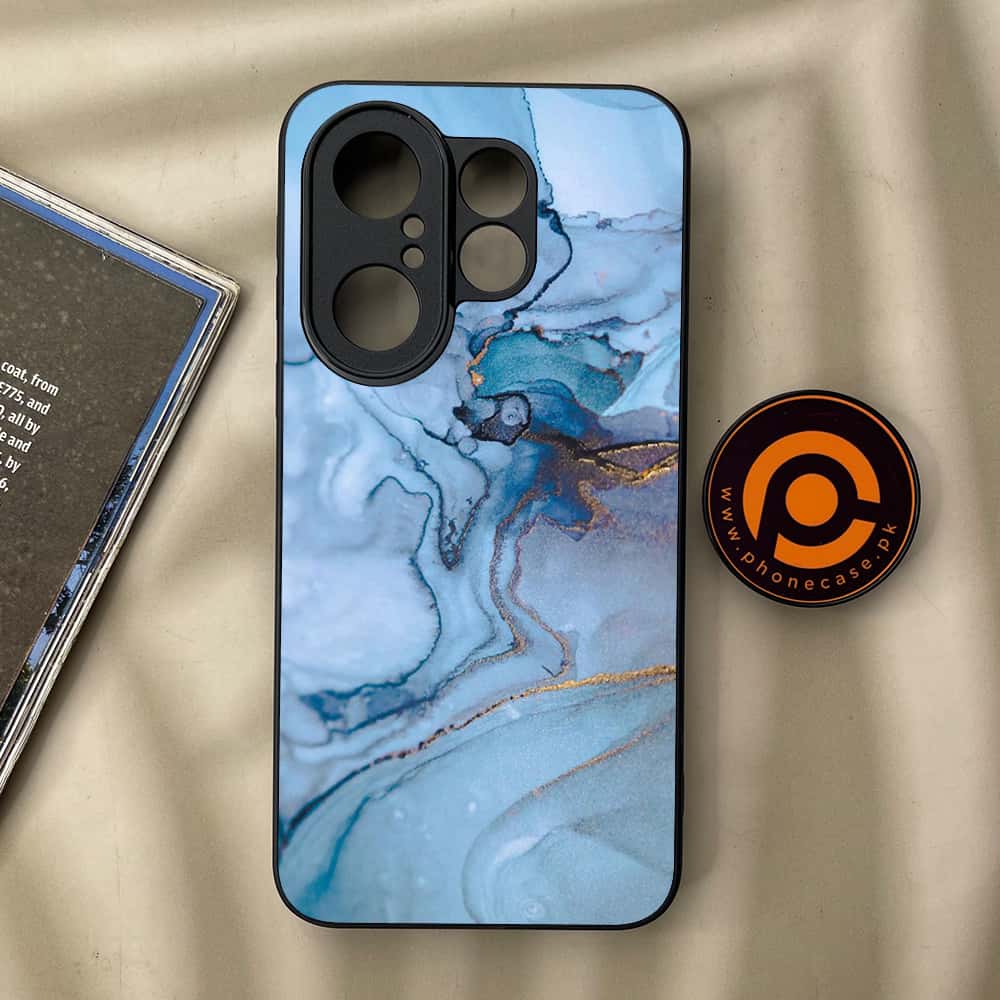 Vivo X200 FE - Blue Marble Series - Premium Metal Printed soft Bumper Shock Proof Case