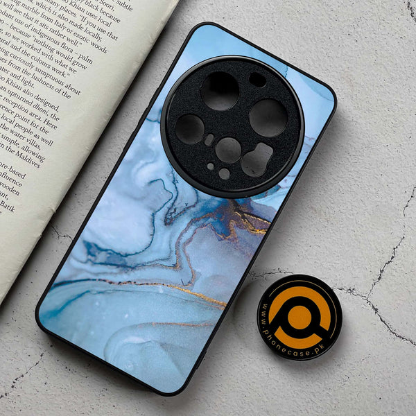 Xiaomi 15 Ultra - Blue Marble Series - Premium Metal Printed Soft Bumper Shockproof Case