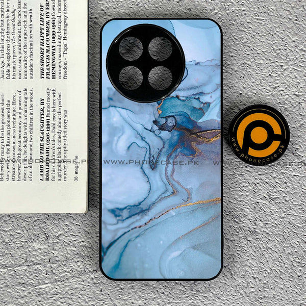 OnePlus 13R - Blue Marble Series - Premium Printed Glass soft Bumper shock Proof Case