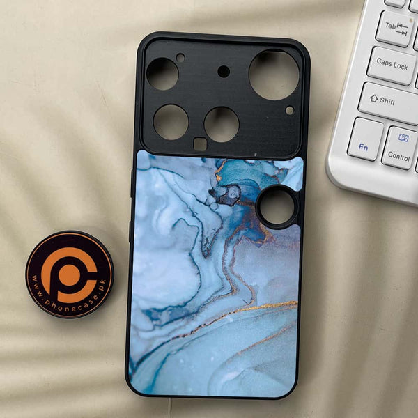 Nothing Phone 3 - Blue Marble Series - Premium Metal  Printed soft Bumper shock Proof Case