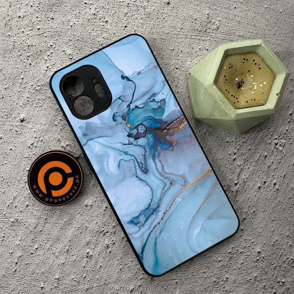 Nothing Phone 2 - Blue Marble Series - Premium Metal  Printed soft Bumper shock Proof Case