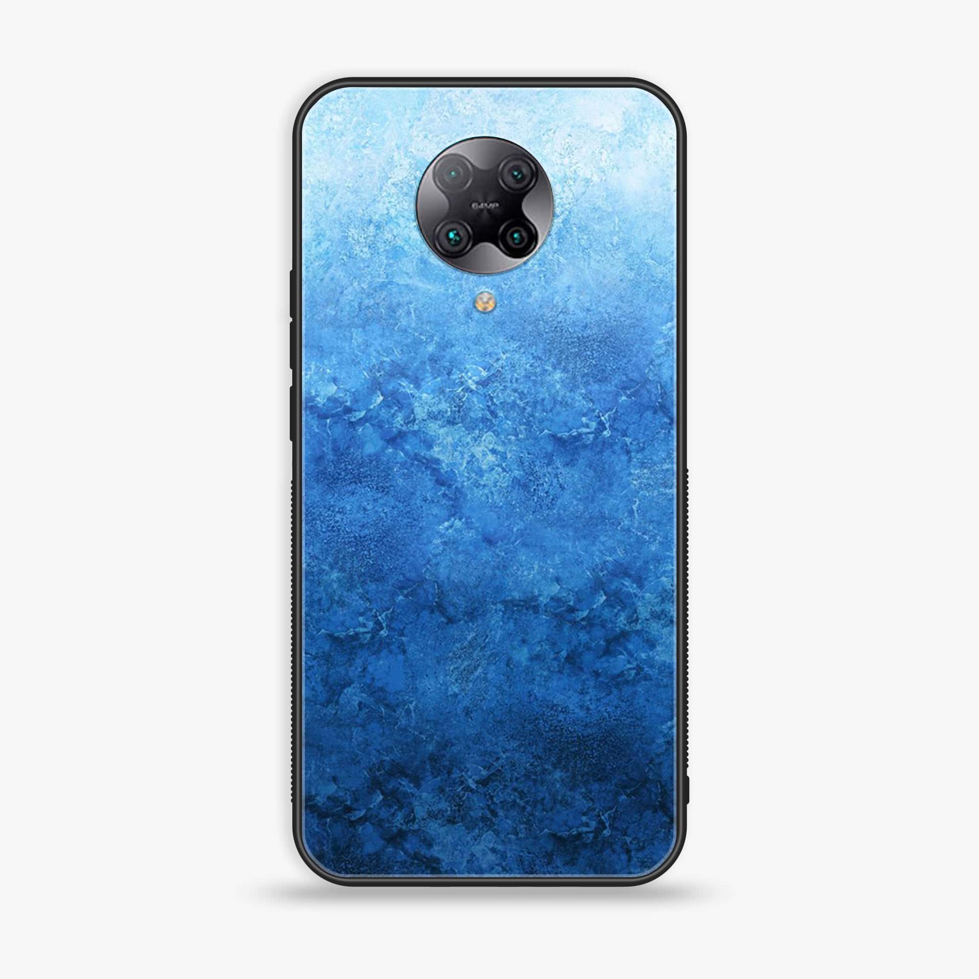 Xiaomi Poco F2 Pro - Blue Marble Series - Premium Printed Glass soft Bumper shock Proof Case