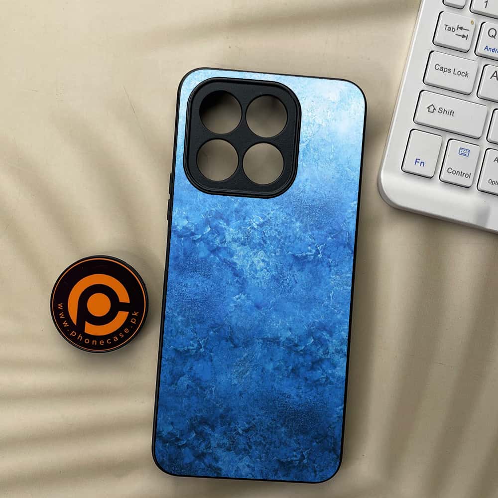 Honor X5b Plus - Blue Marble Series - Premium Metal  Printed soft Bumper shock Proof Case