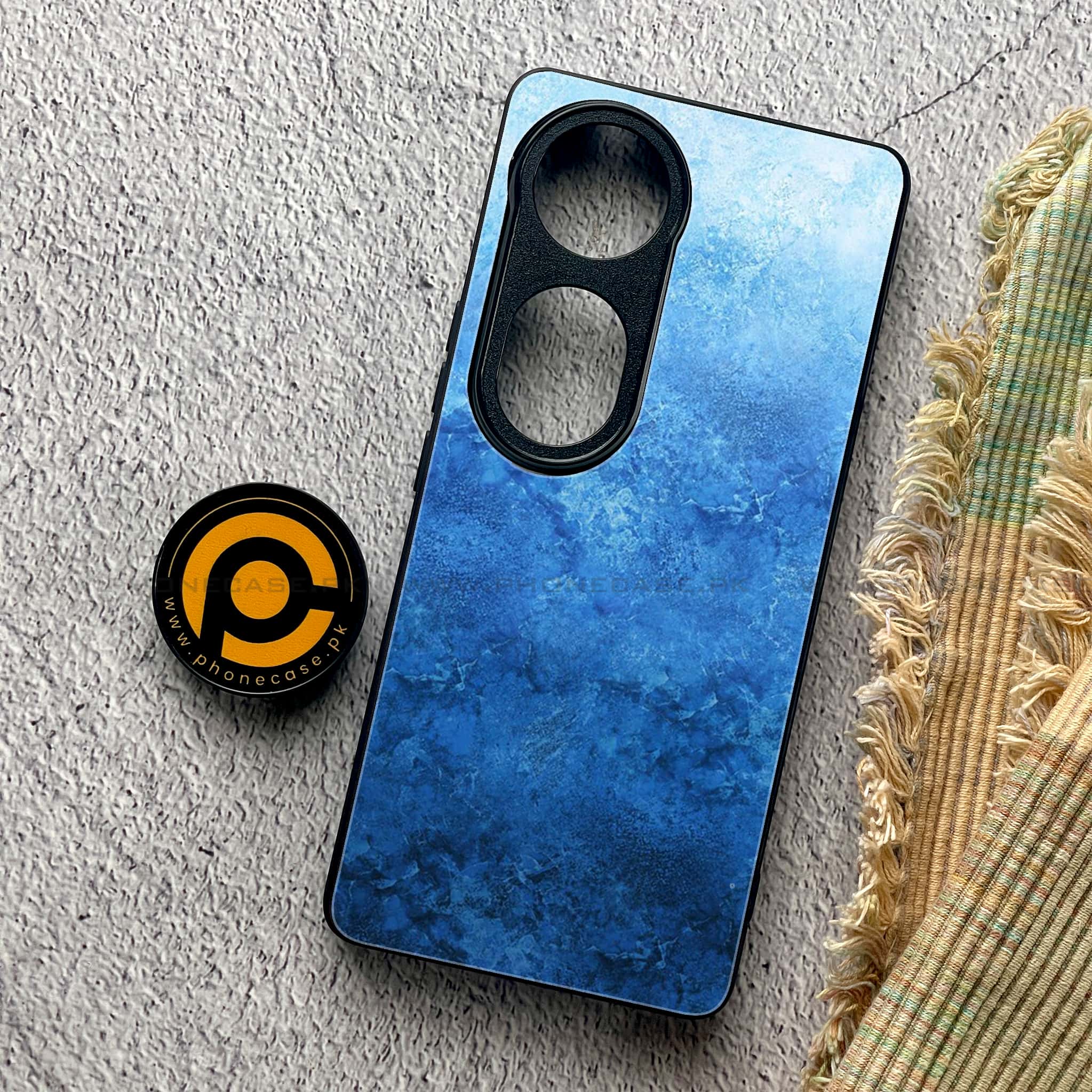 Vivo S19 Pro - Blue Marble Series - Premium Metal Printed soft Bumper shock Proof Case