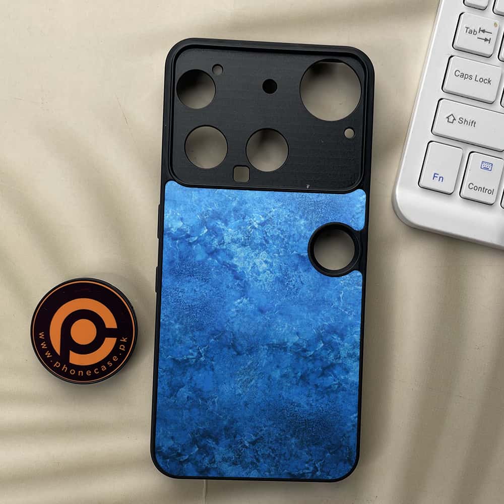 Nothing Phone 3 - Blue Marble Series - Premium Metal  Printed soft Bumper shock Proof Case