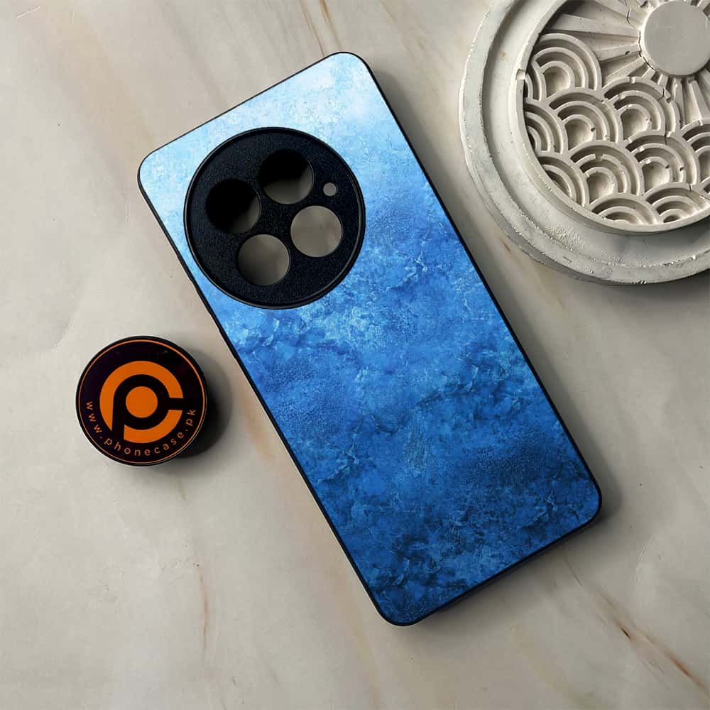 OnePlus 13 - Blue Marble Series - Premium Metal Printed soft Bumper shock Proof Case