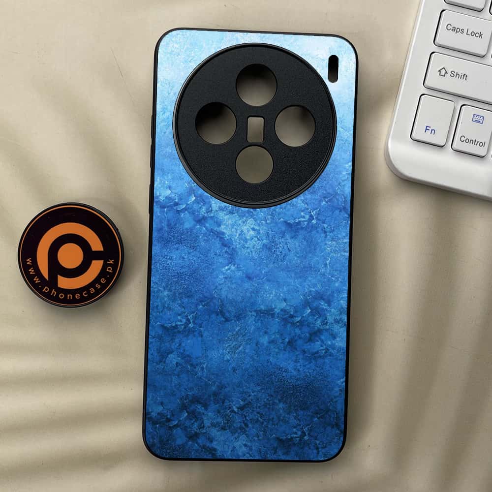 Vivo X200 - Blue Marble Series - Premium Metal  Printed soft Bumper shock Proof Case