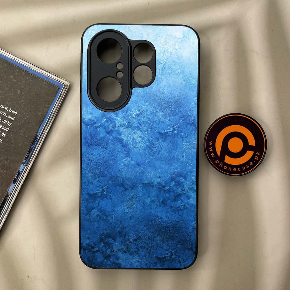 Vivo X200 FE - Blue Marble Series - Premium Metal Printed soft Bumper Shock Proof Case