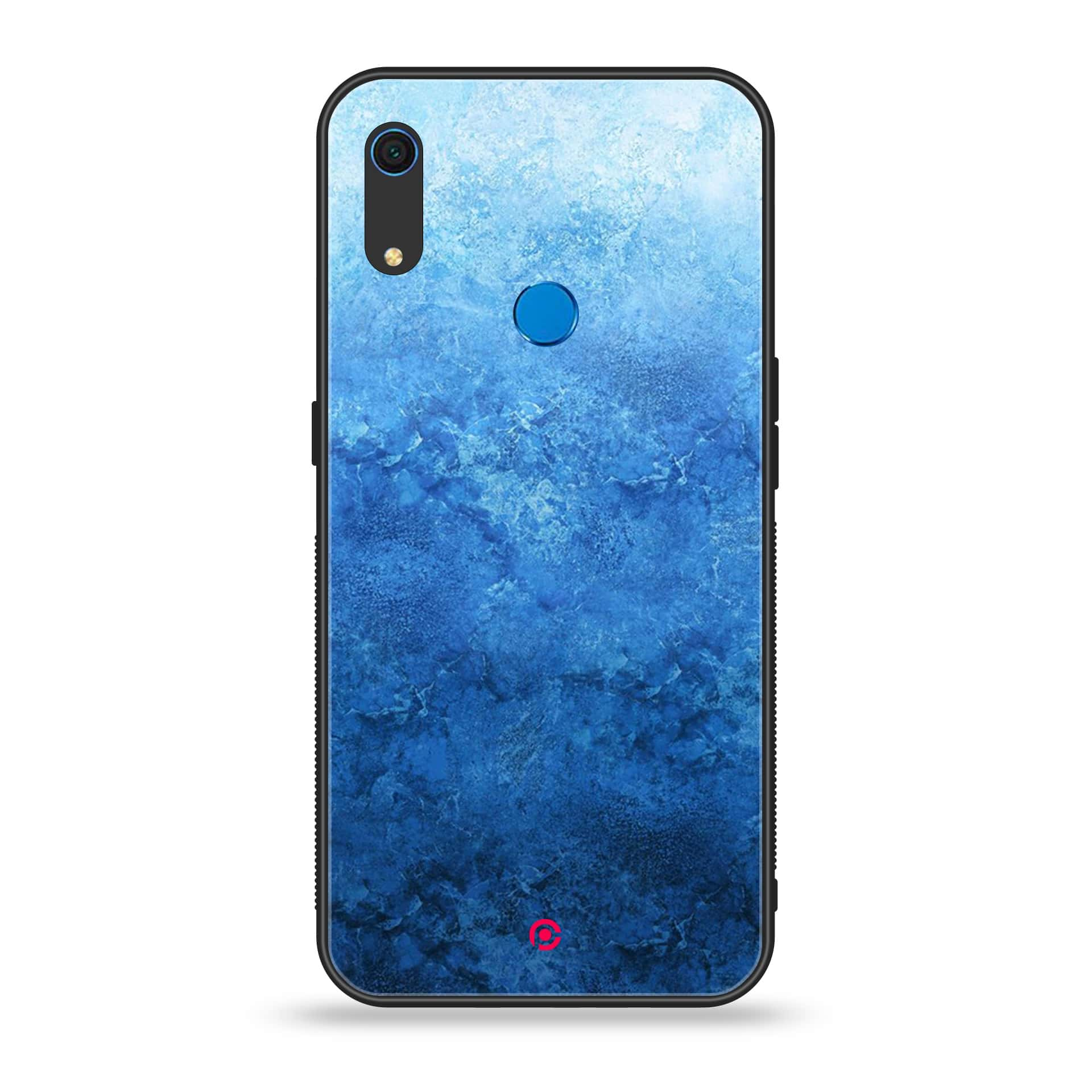 Huawei Y6s - Blue Marble Series - Premium Printed Metal soft Bumper shock Proof Case