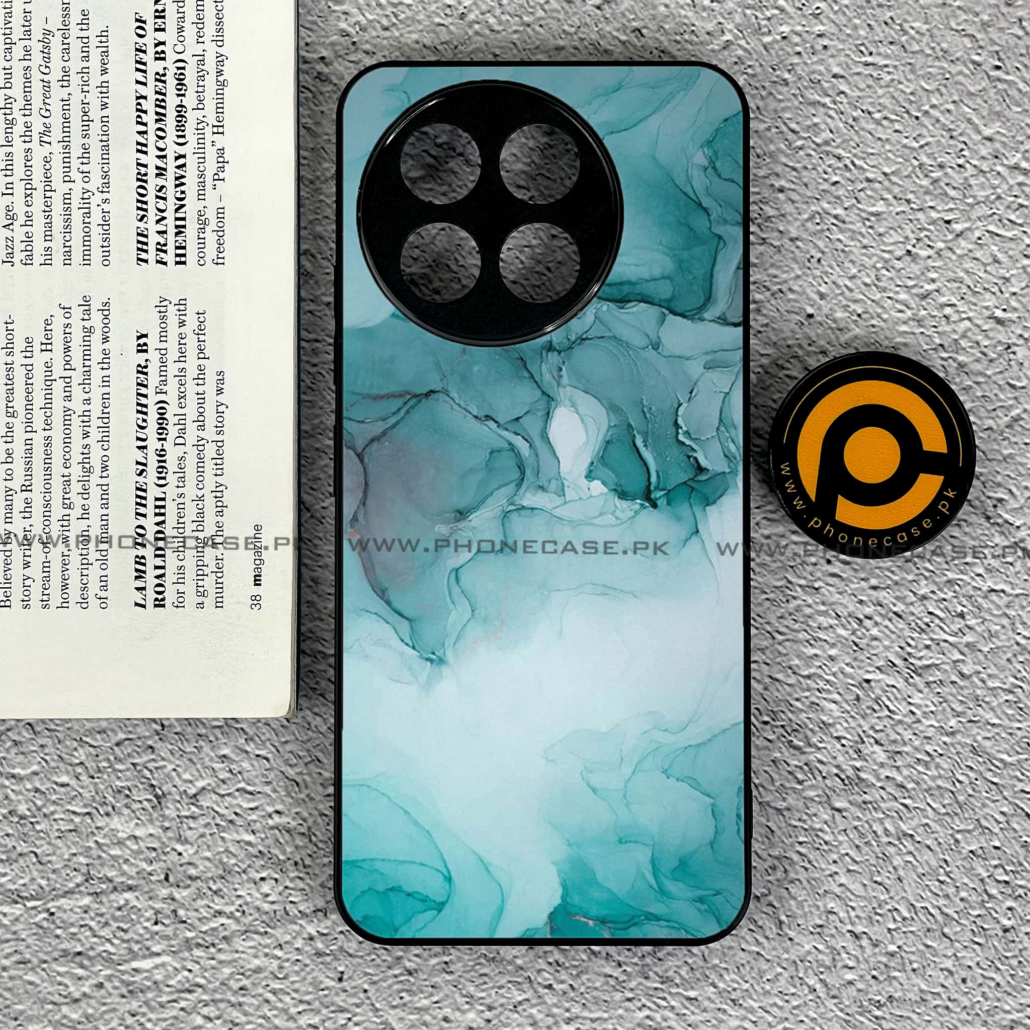 OnePlus 13R - Blue Marble Series - Premium Printed Glass soft Bumper shock Proof Case