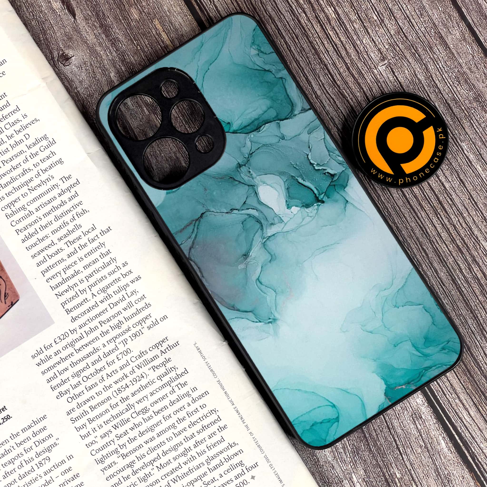 Xiaomi Redmi 12 - Blue Marble Series - Premium Printed Glass soft Bumper shock Proof Case