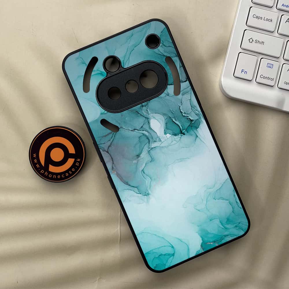 Nothing Phone 3a - Blue Marble Series - Premium Metal  Printed soft Bumper shock Proof Case