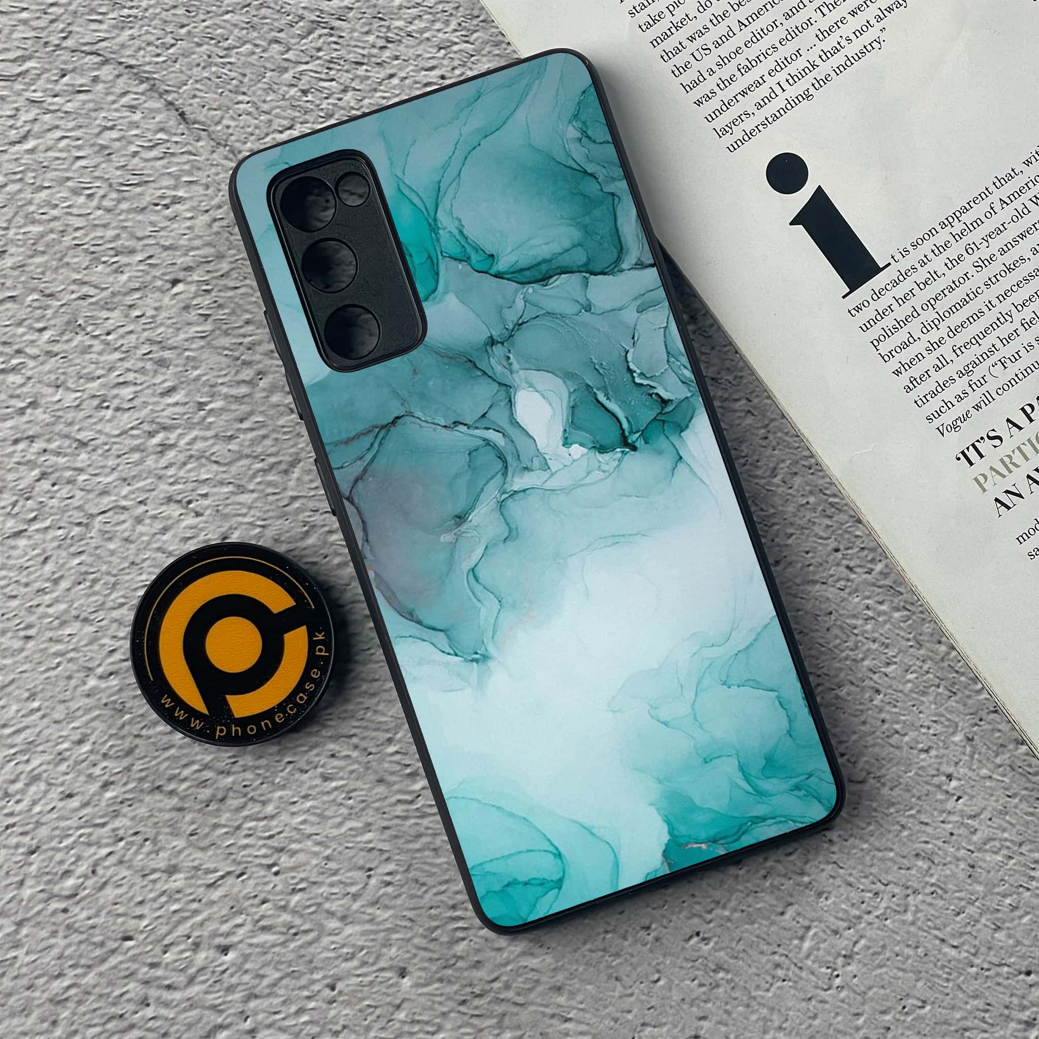 Samsung Galaxy S20 FE - Blue Marble Series - Premium Printed Glass soft Bumper shock Proof Case