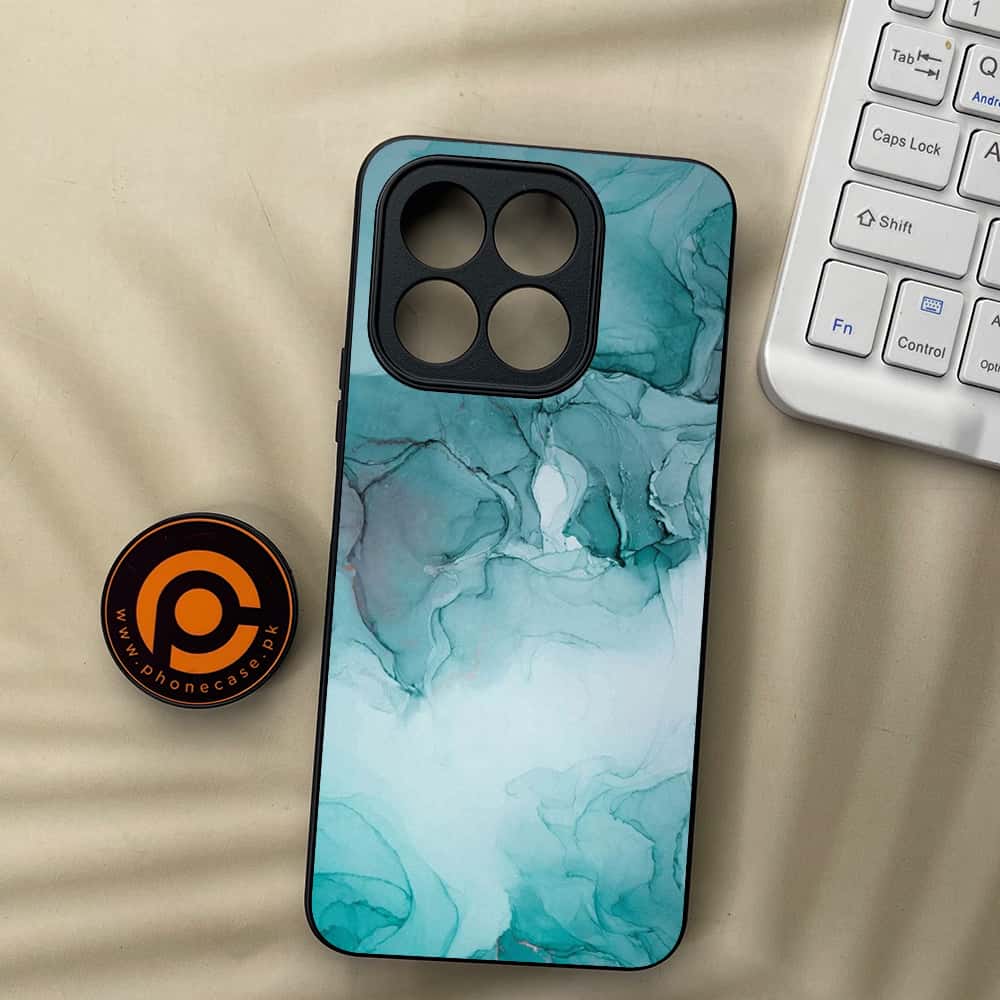 Honor X5b Plus - Blue Marble Series - Premium Metal  Printed soft Bumper shock Proof Case